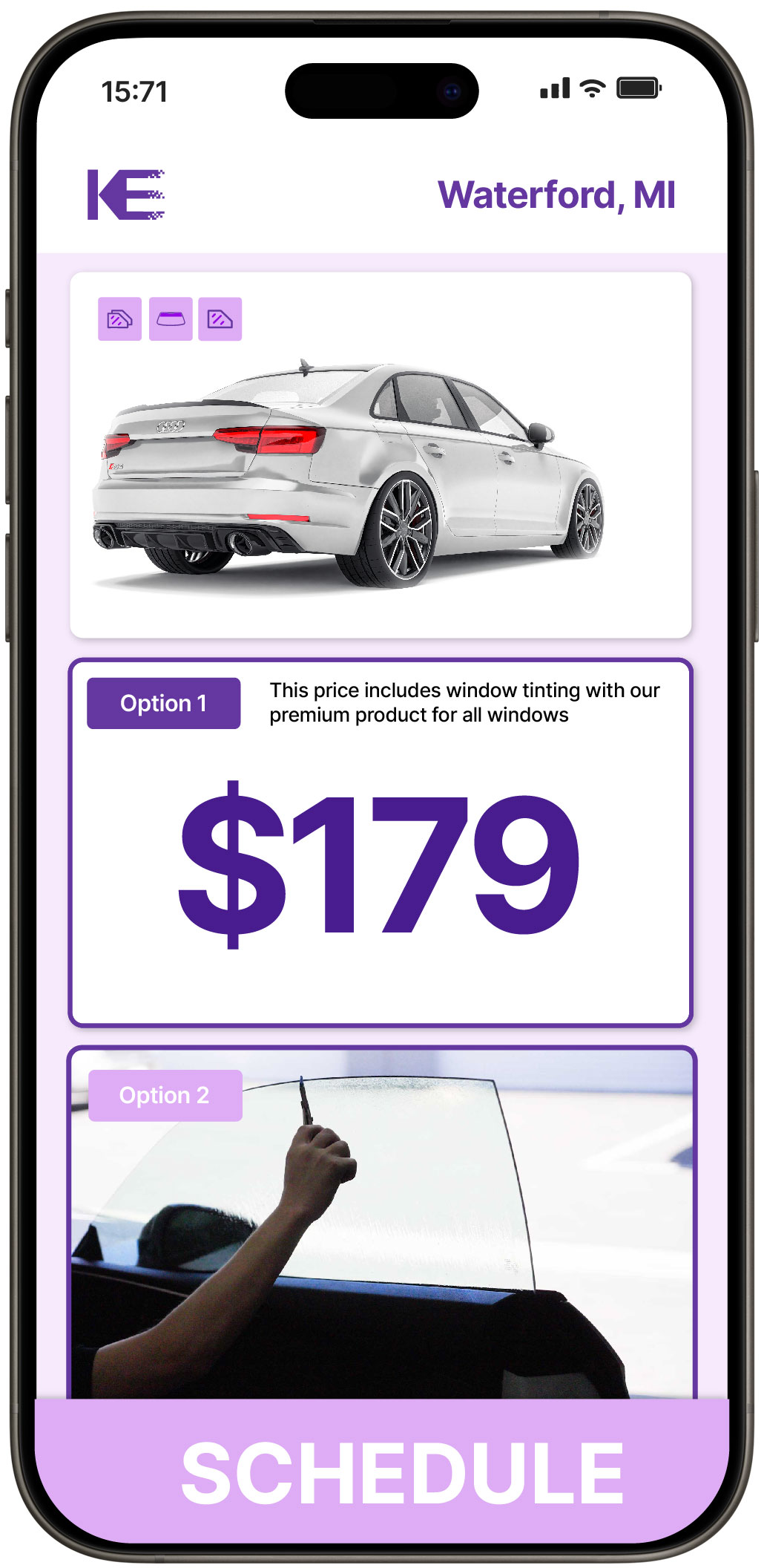 View Affordable Car Window Tinting Rates in Waterford, Michigan