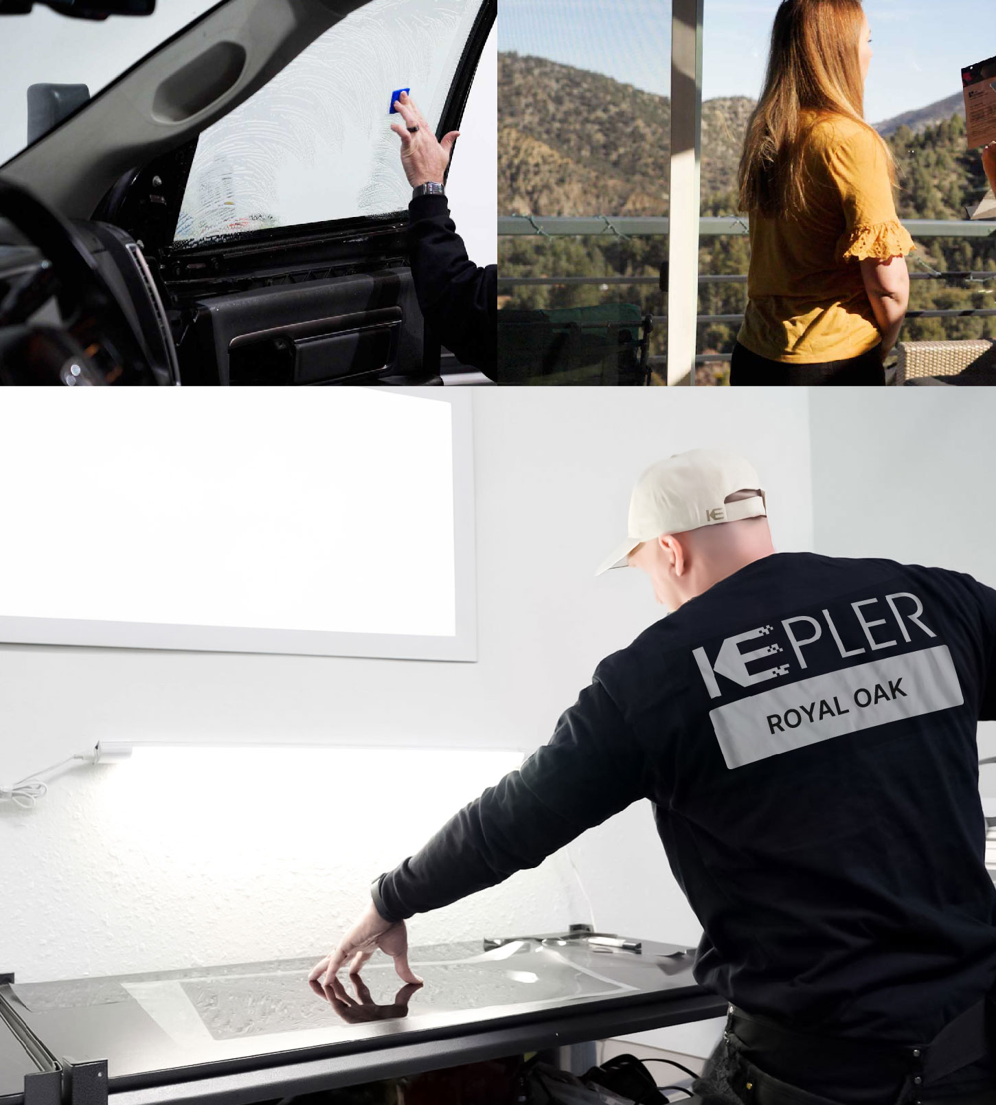 Window Tinting Specialist Cutting Film in Royal Oak, Michigan
