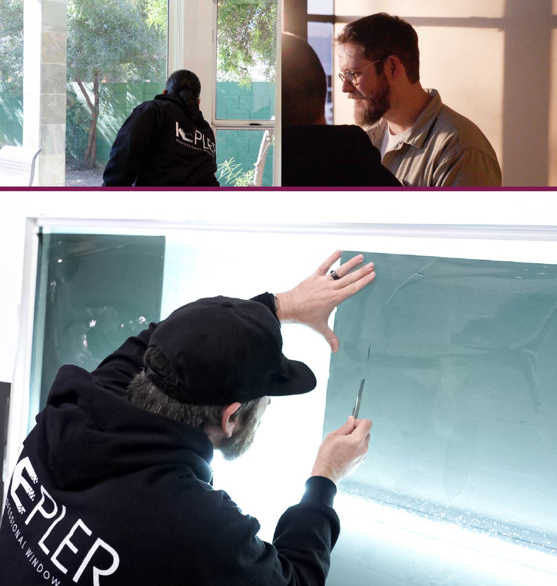 Window Tinting Specialist Cutting Film in Nebraska