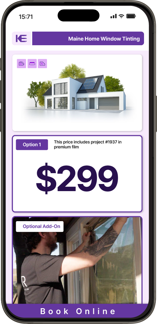 View Detailed Home Window Tinting Pricing in Maine