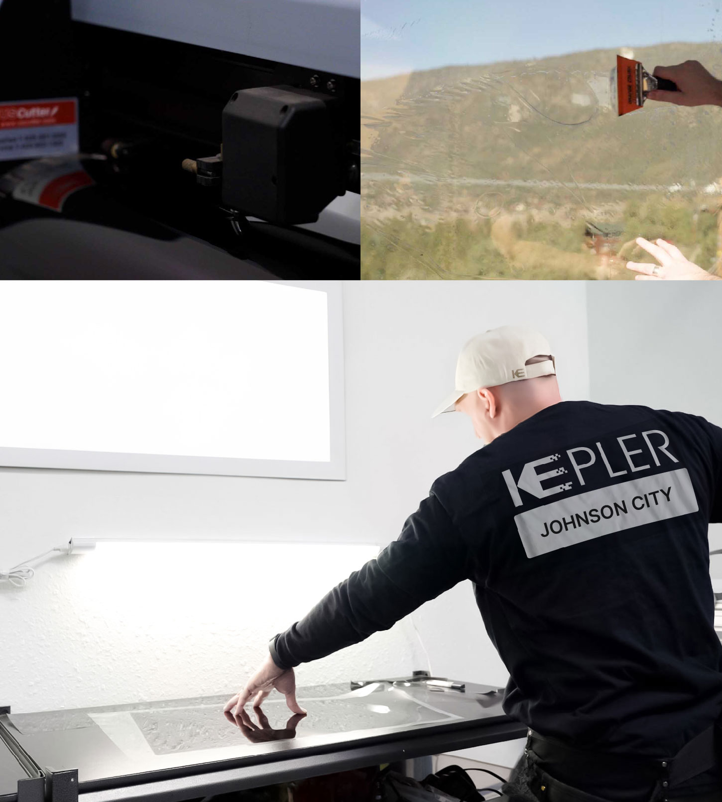 Window Tinting Specialist Cutting Film in Johnson City, Tennessee