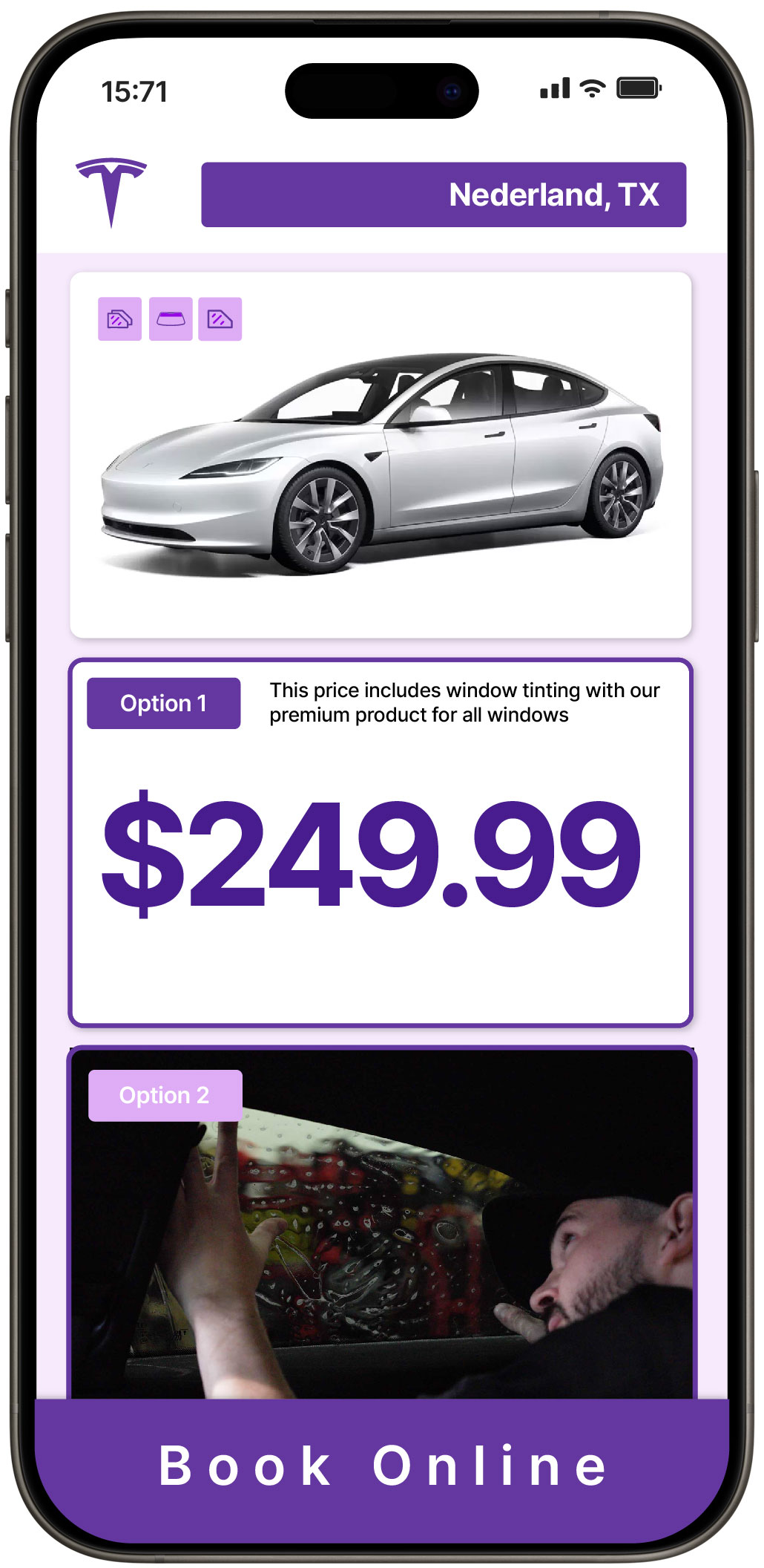 View Reasonable Tesla Window Tinting Prices in Nederland, Texas