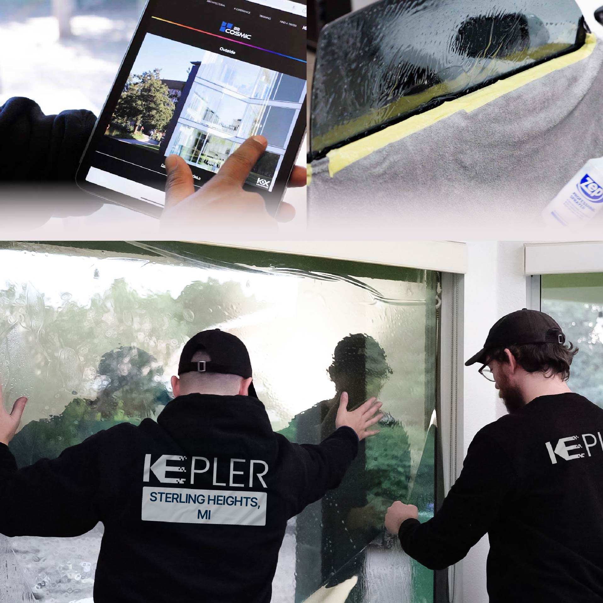 Kepler Specialist Performing Commercial Window Tinting in Sterling Heights Sterling Heights