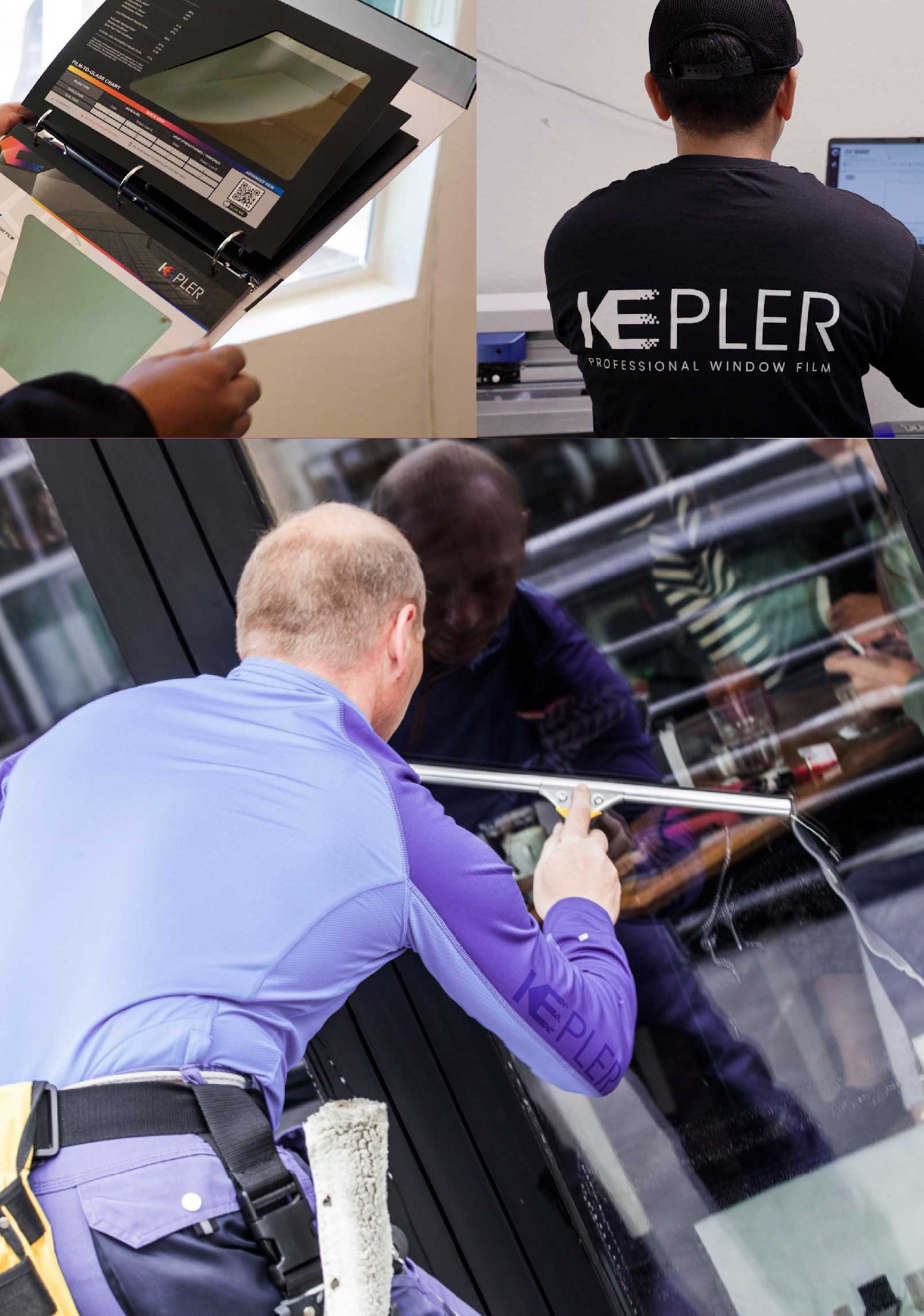 Kepler Expert Applying Anti-Graffiti Window Film to a Overland Park Shop Front