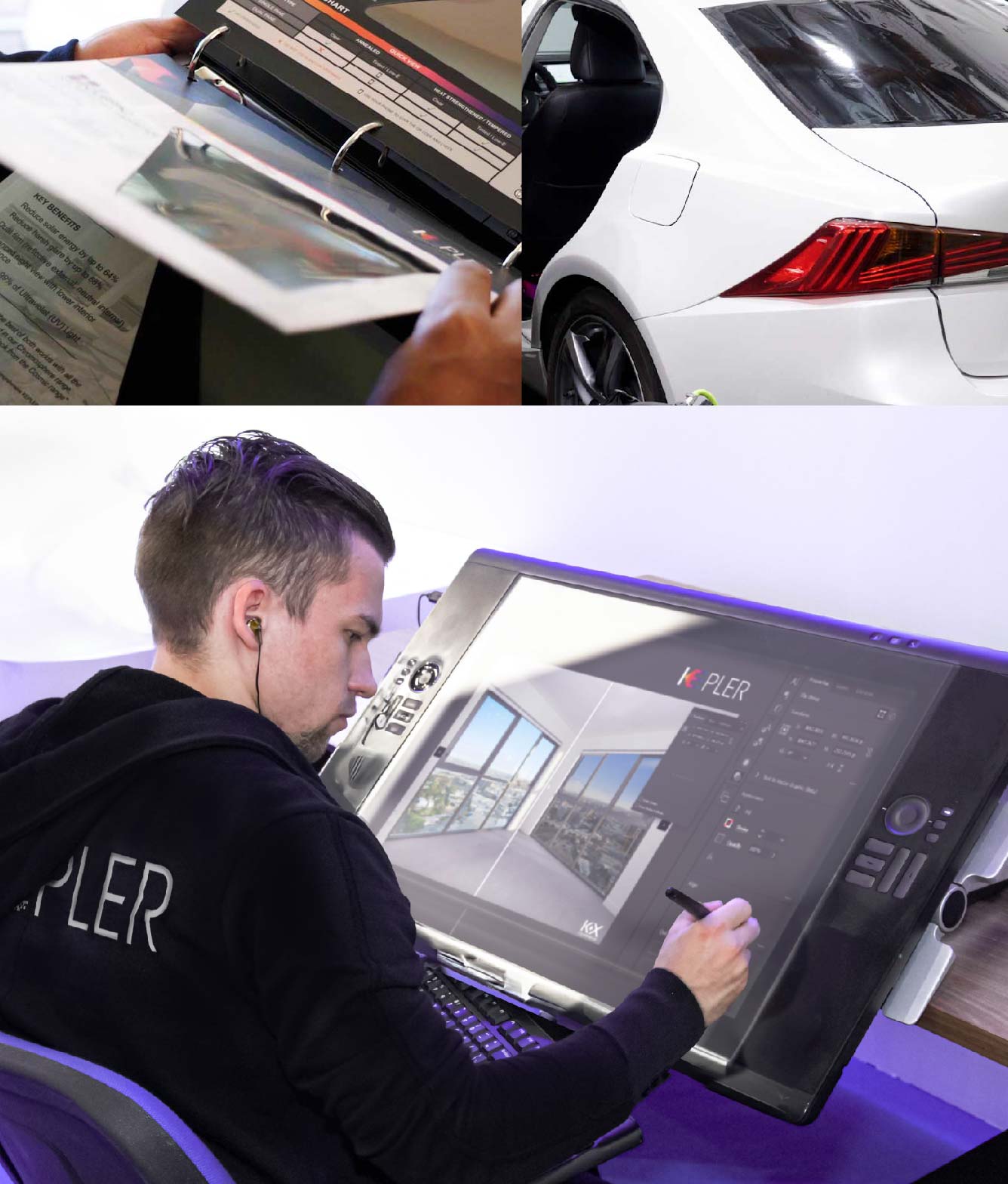 Kepler Specialist Performing Commercial Window Tinting in Honolulu Honolulu
