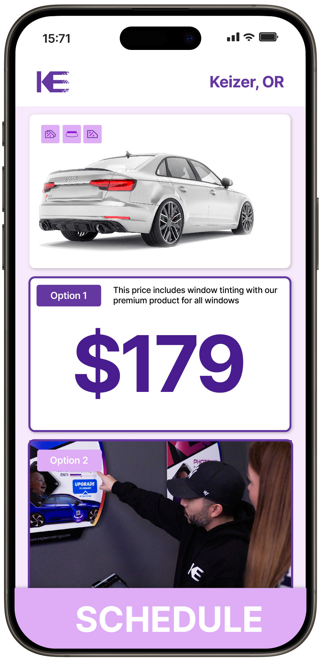 View Affordable Car Window Tinting Prices in Keizer, Oregon