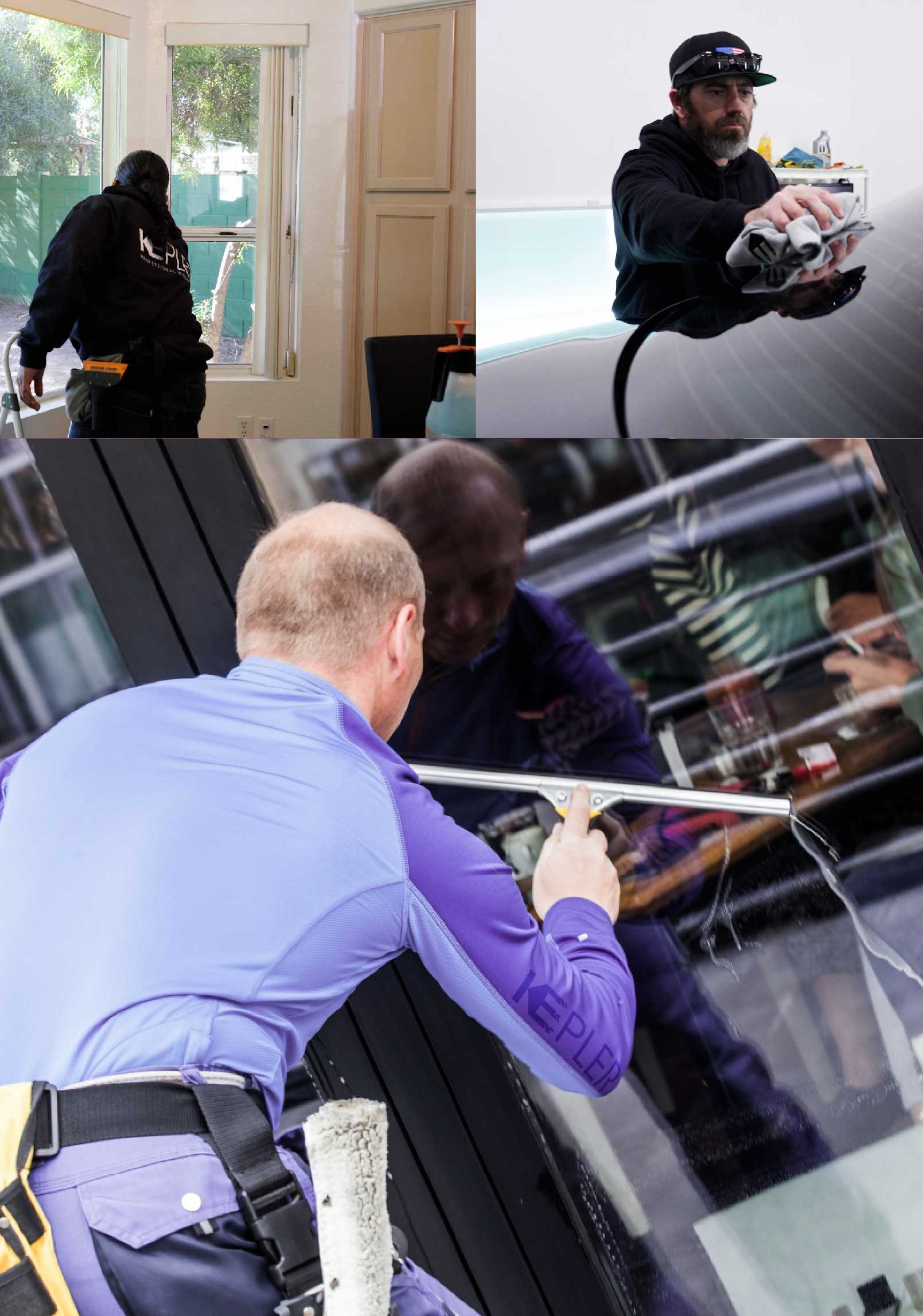 Kepler Skilled Applying Anti-Graffiti Window Film to a Beverly Hills Shop Front