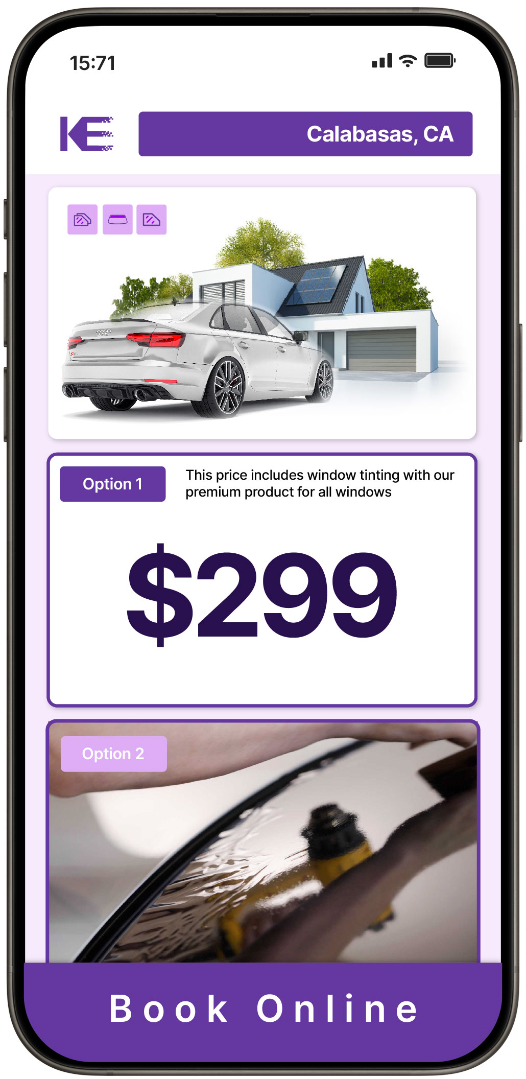 View Affordable Tesla Window Tinting Prices in Redlands, California