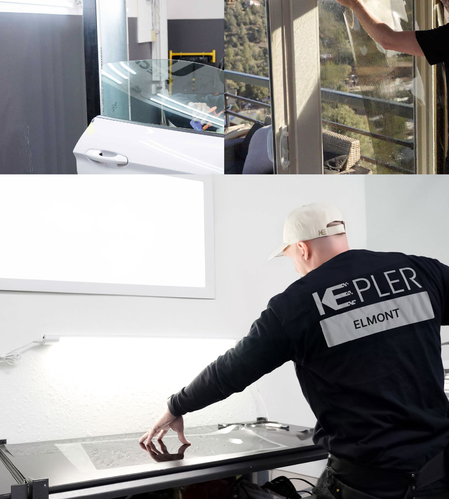 Window Tinting Specialist Cutting Film in Elmont, New York