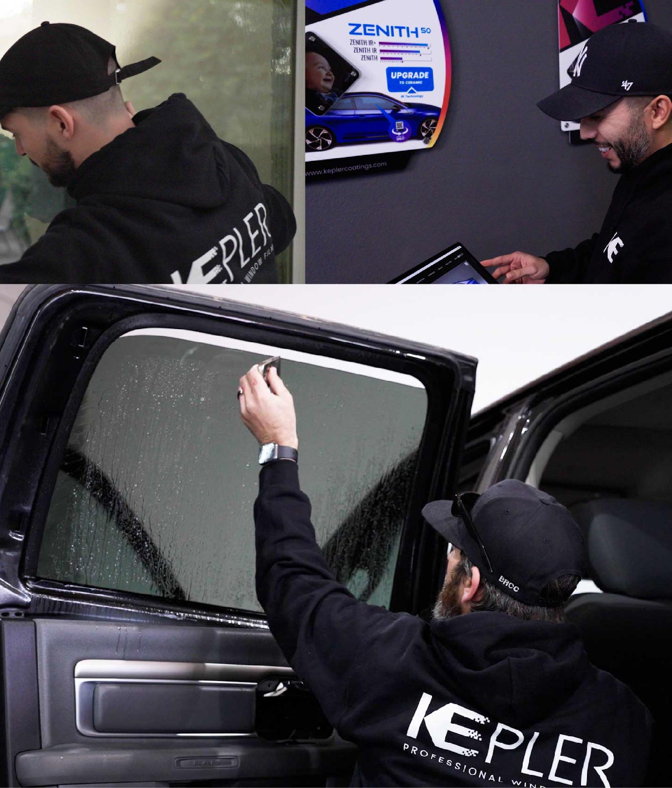 Kepler Window Tinting Specialists at Work in Enfield, Connecticut