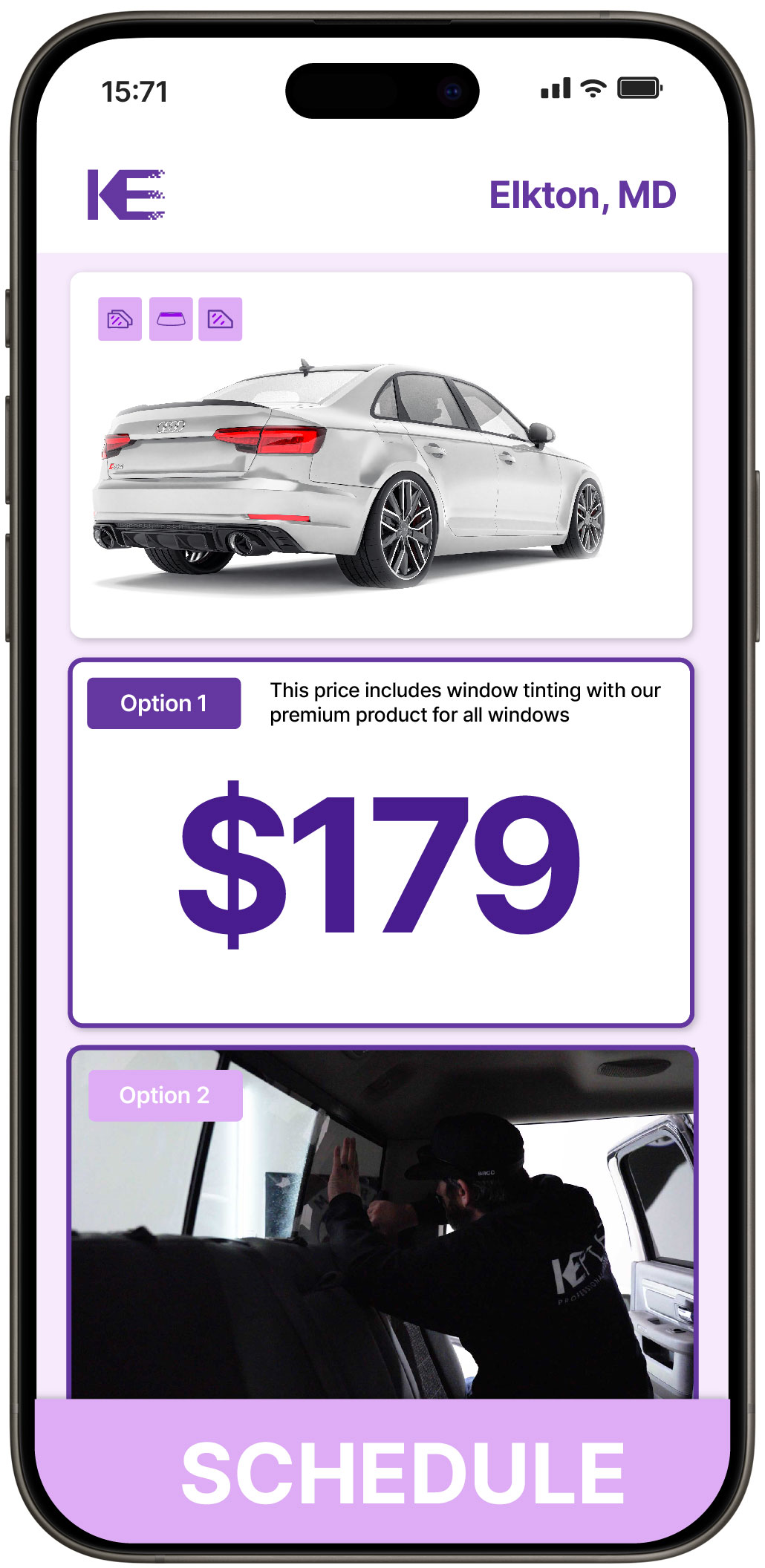View Affordable Car Window Tinting Rates in Elkton, Maryland