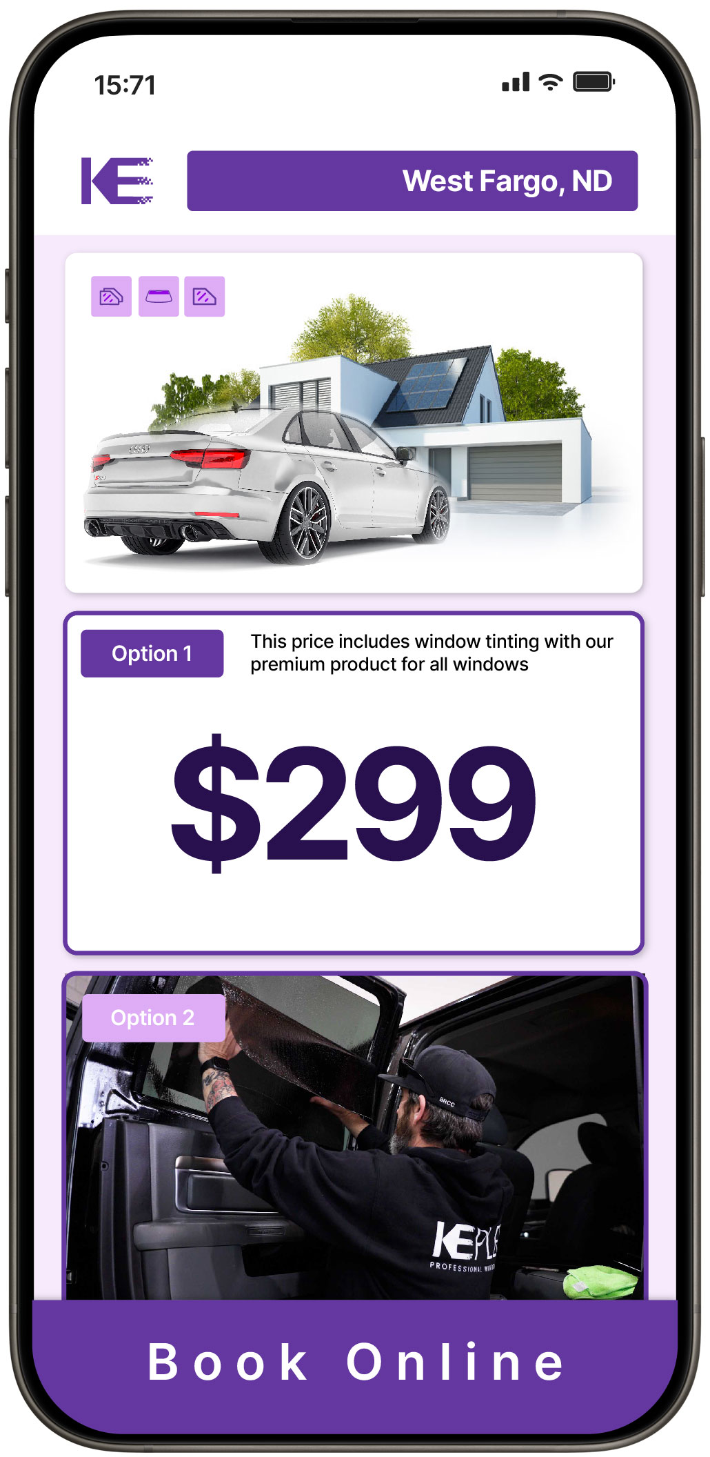 View Affordable Tesla Window Tinting Prices in West Fargo, North Dakota