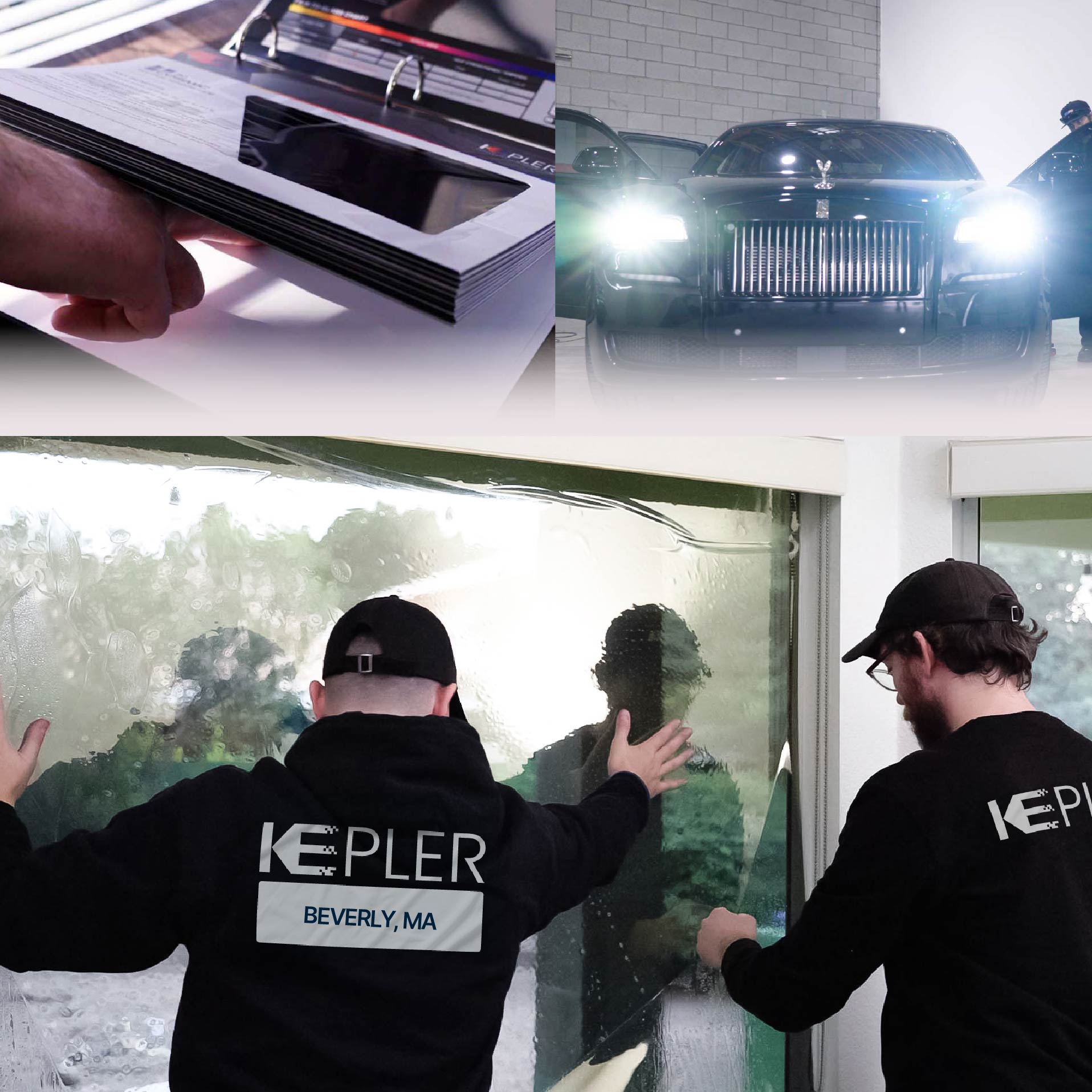 Kepler Specialist Performing Commercial Window Tinting in Beverly Beverly