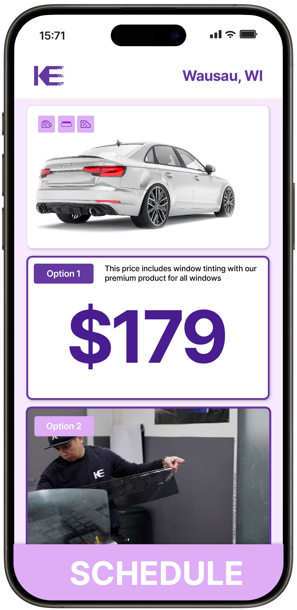 View Competitive Car Window Tinting Rates in Wausau, Wisconsin
