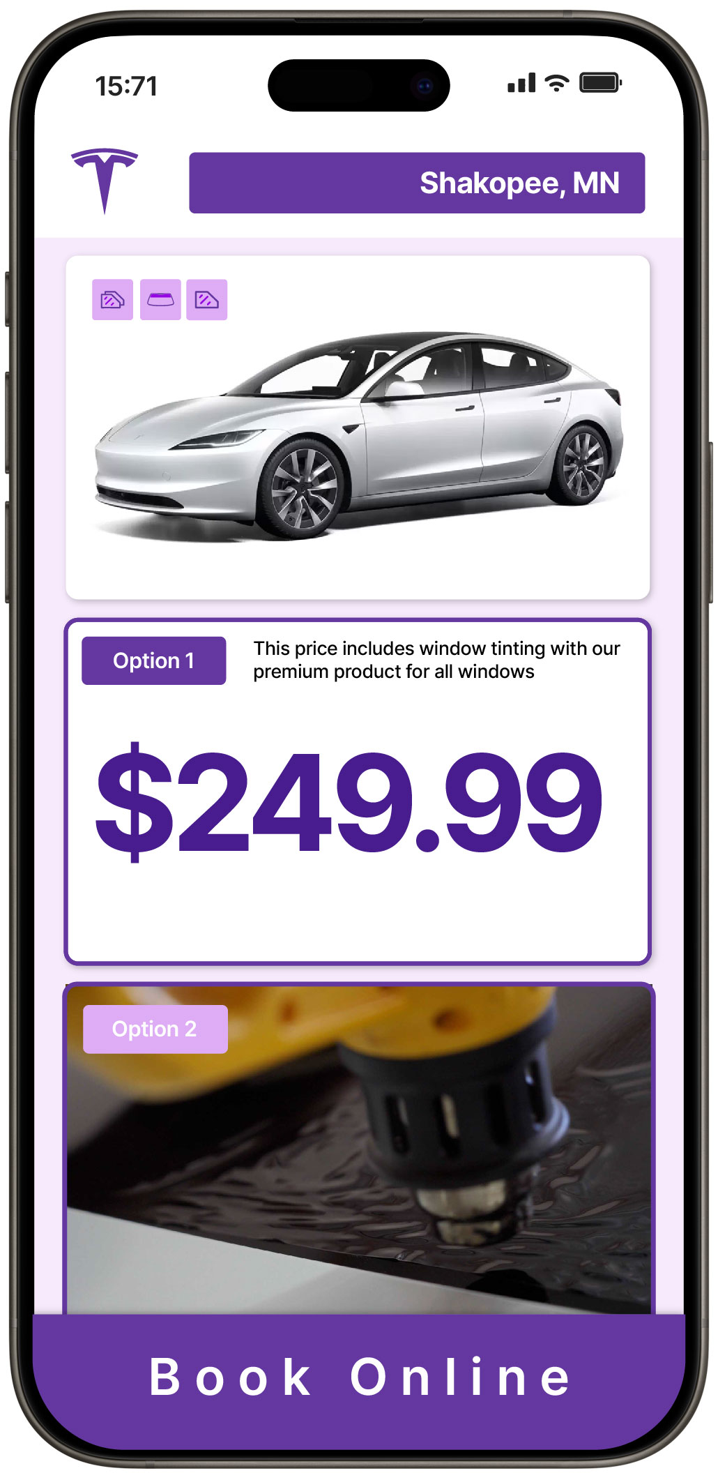 View Reasonable Tesla Window Tinting Prices in Faribault, Minnesota