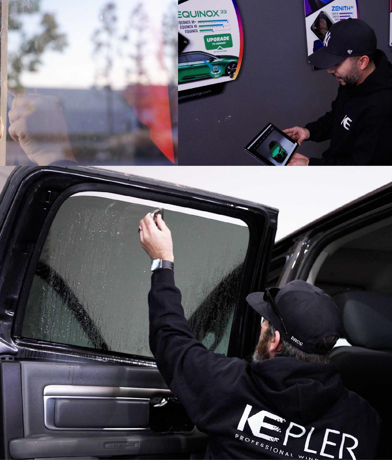 Kepler Window Tinting Specialists at Work in Woodstock, Georgia