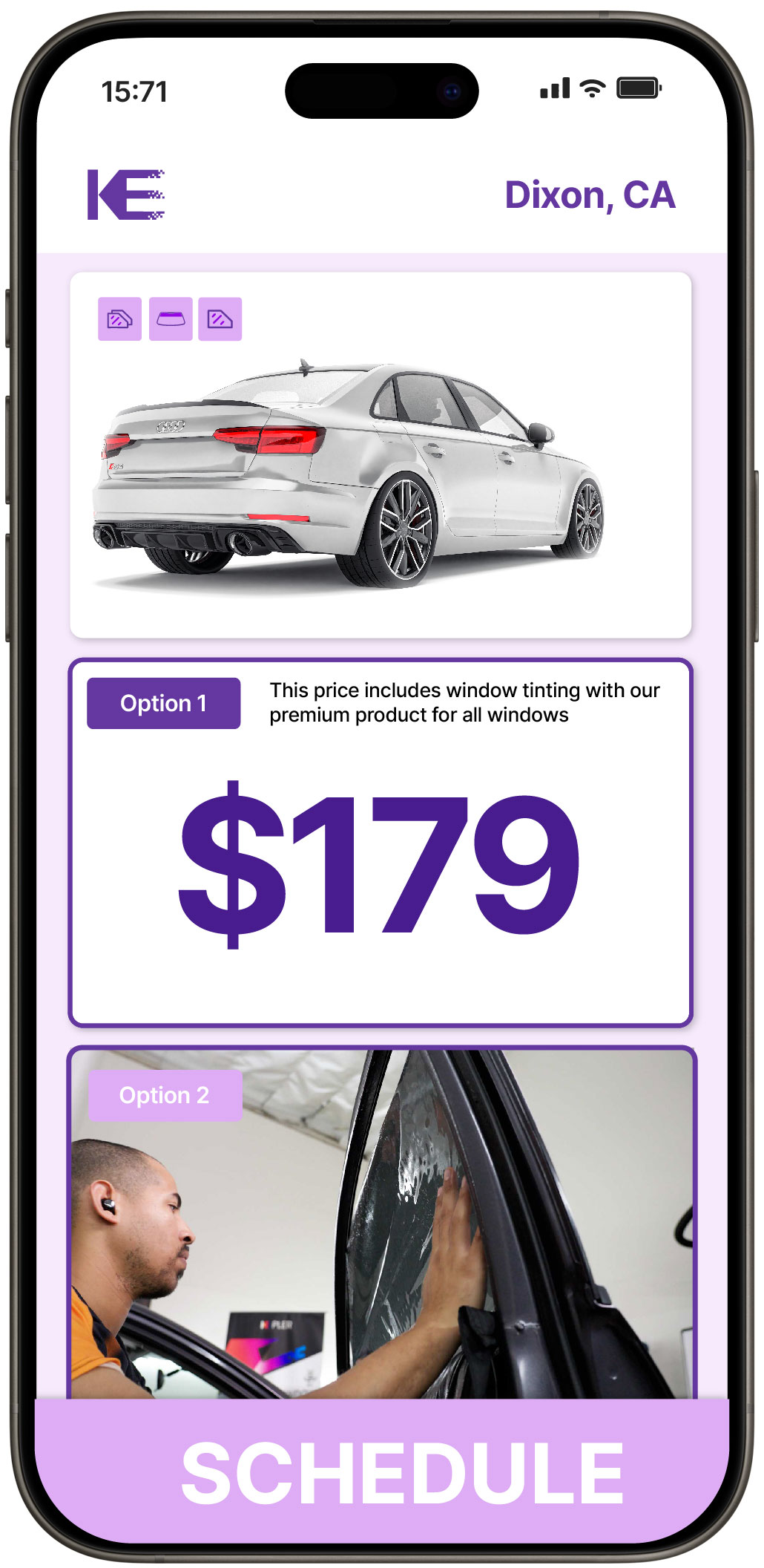 View Competitive Car Window Tinting Prices in Dixon, California