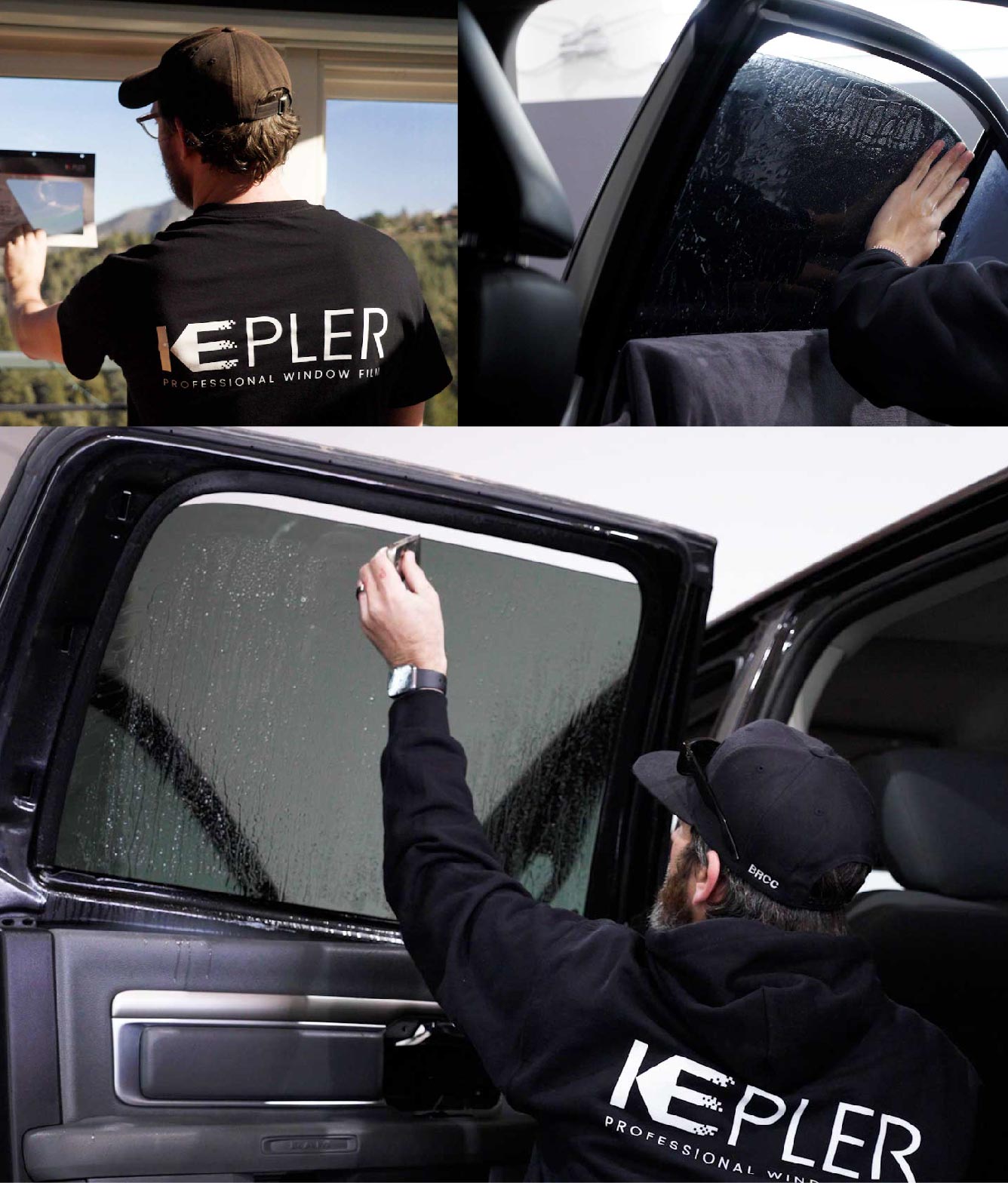 Kepler Window Tinting Specialists at Work in South Bend, Indiana