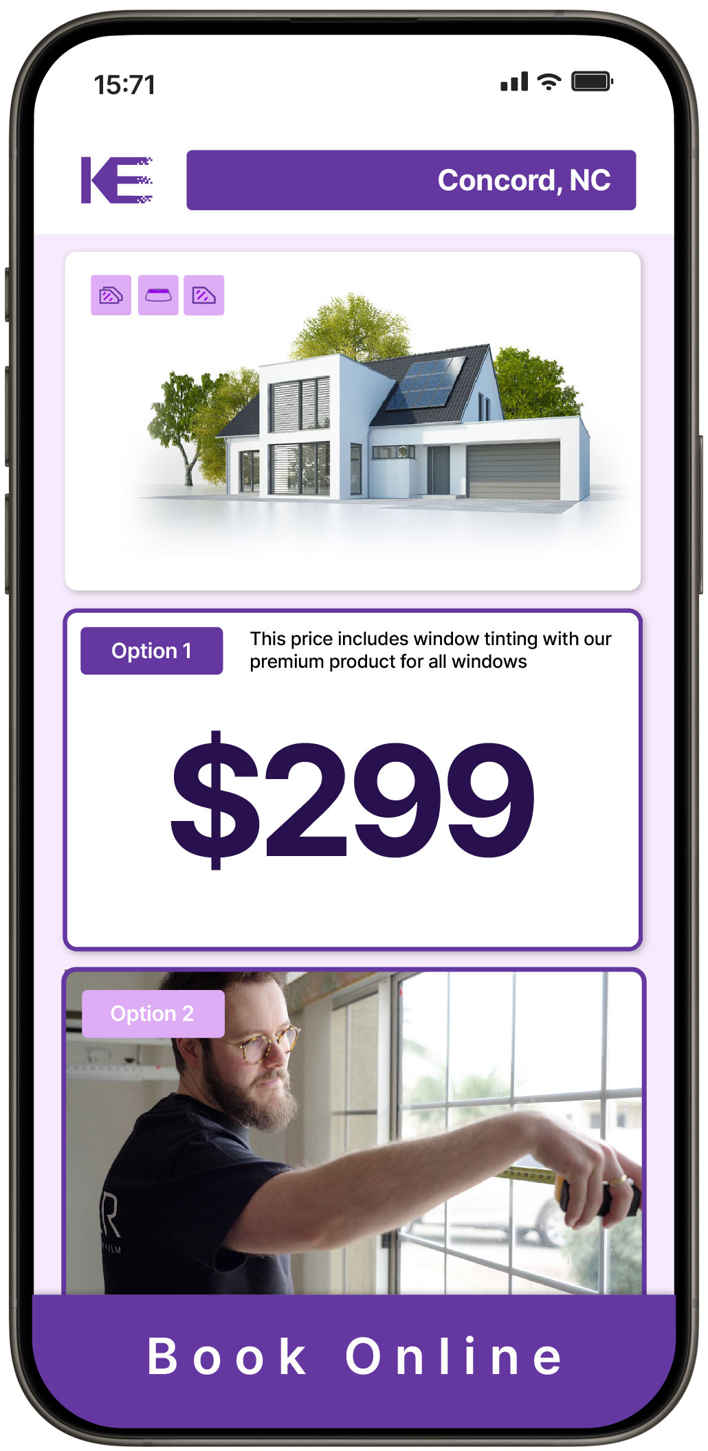 View Affordable Home Window Tinting Rates in Concord, North Carolina
