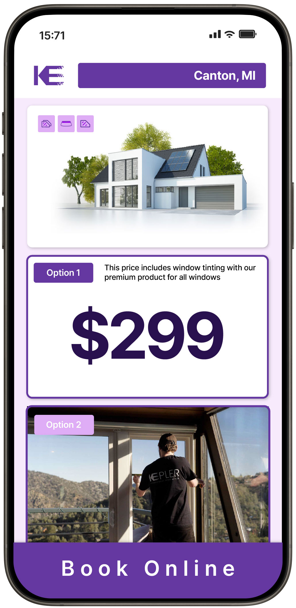 View Competitive Home Window Tinting Prices in Canton, Michigan