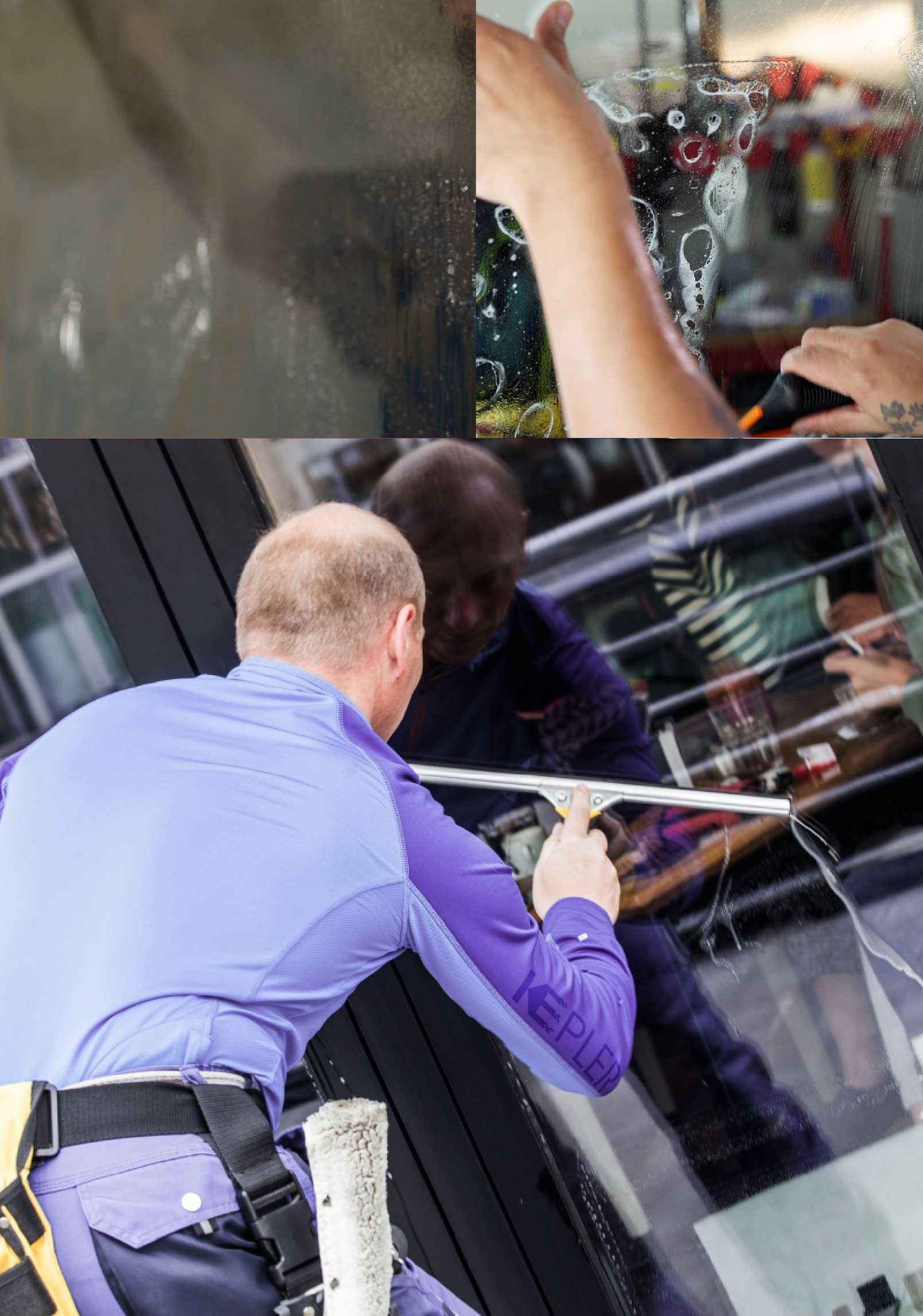Kepler Professional Applying Anti-Graffiti Window Film to a Avondale Shop Front