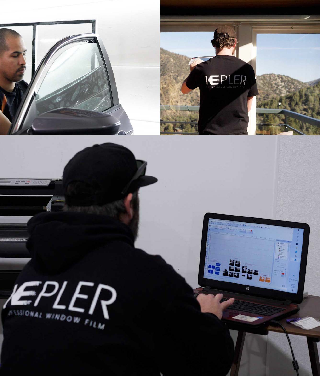 Ceramic Window Tinting Expert Cutting Film in Magna, Utah