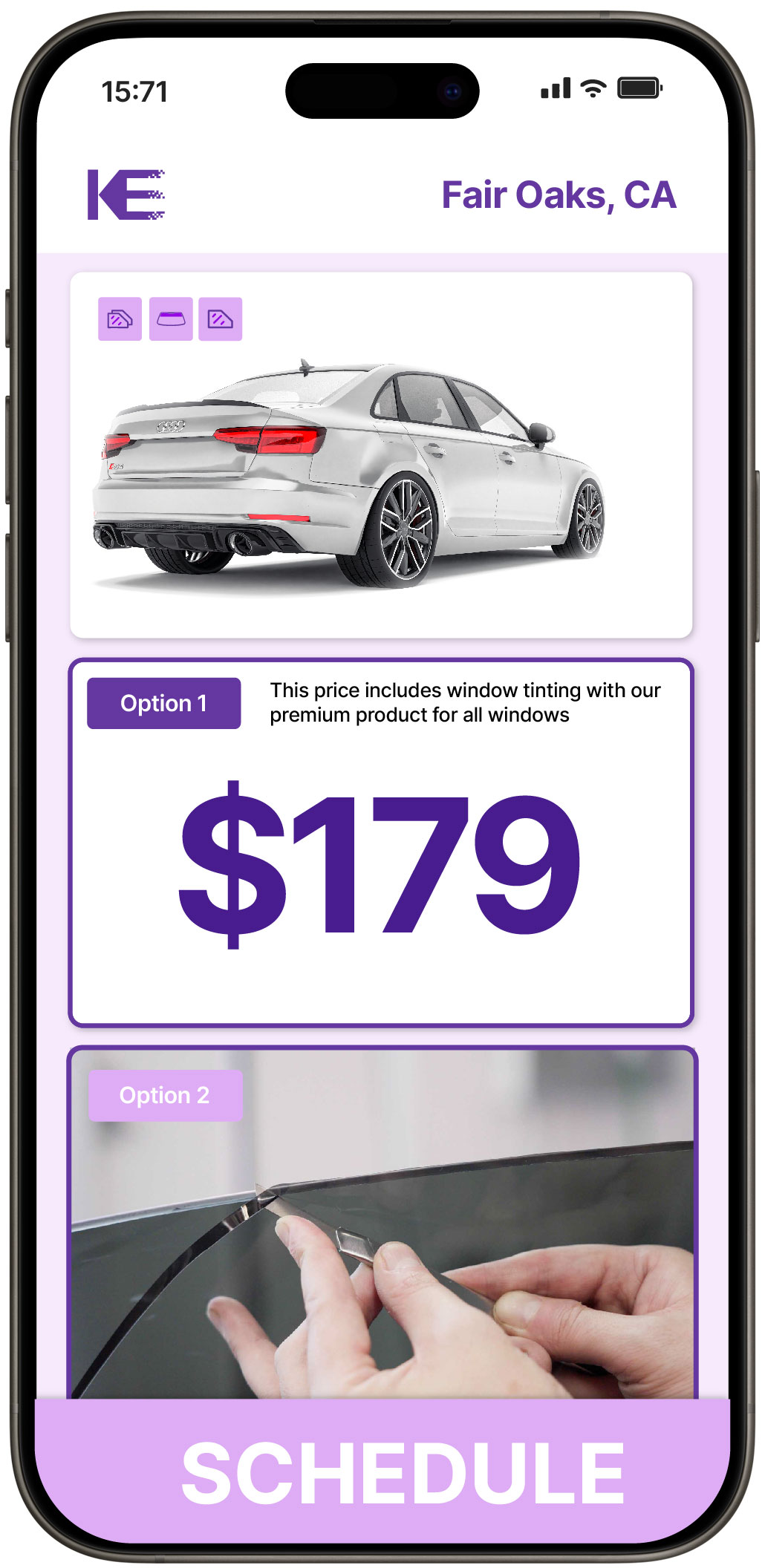 View Reasonable Car Window Tinting Rates in Fair Oaks, California