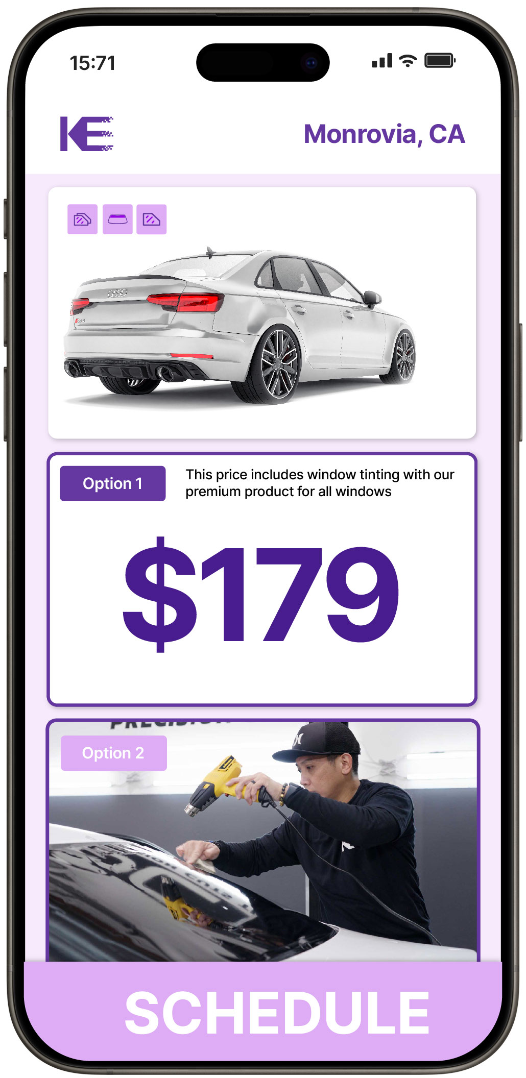 View Affordable Car Window Tinting Prices in Monrovia, California