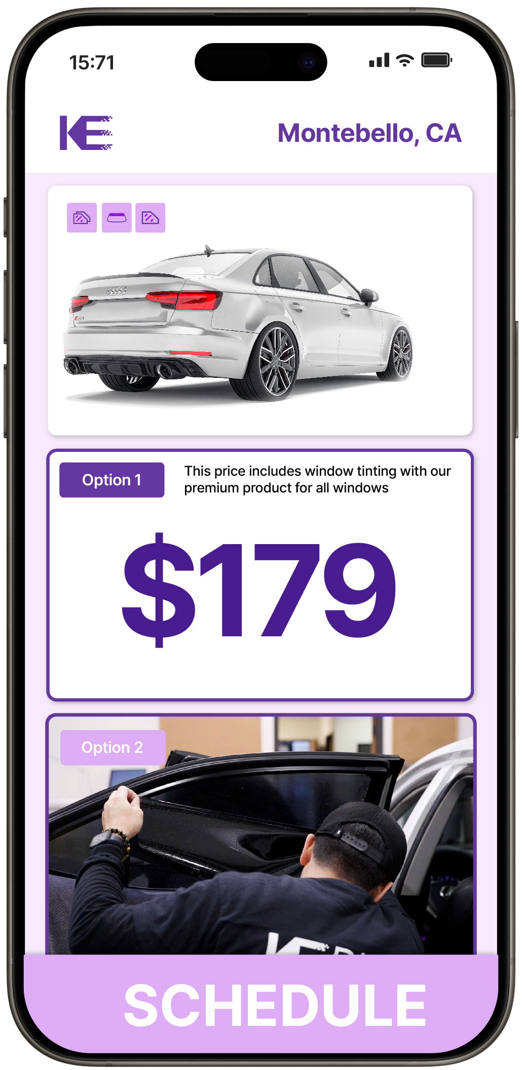 View Competitive Car Window Tinting Prices in Montebello, California