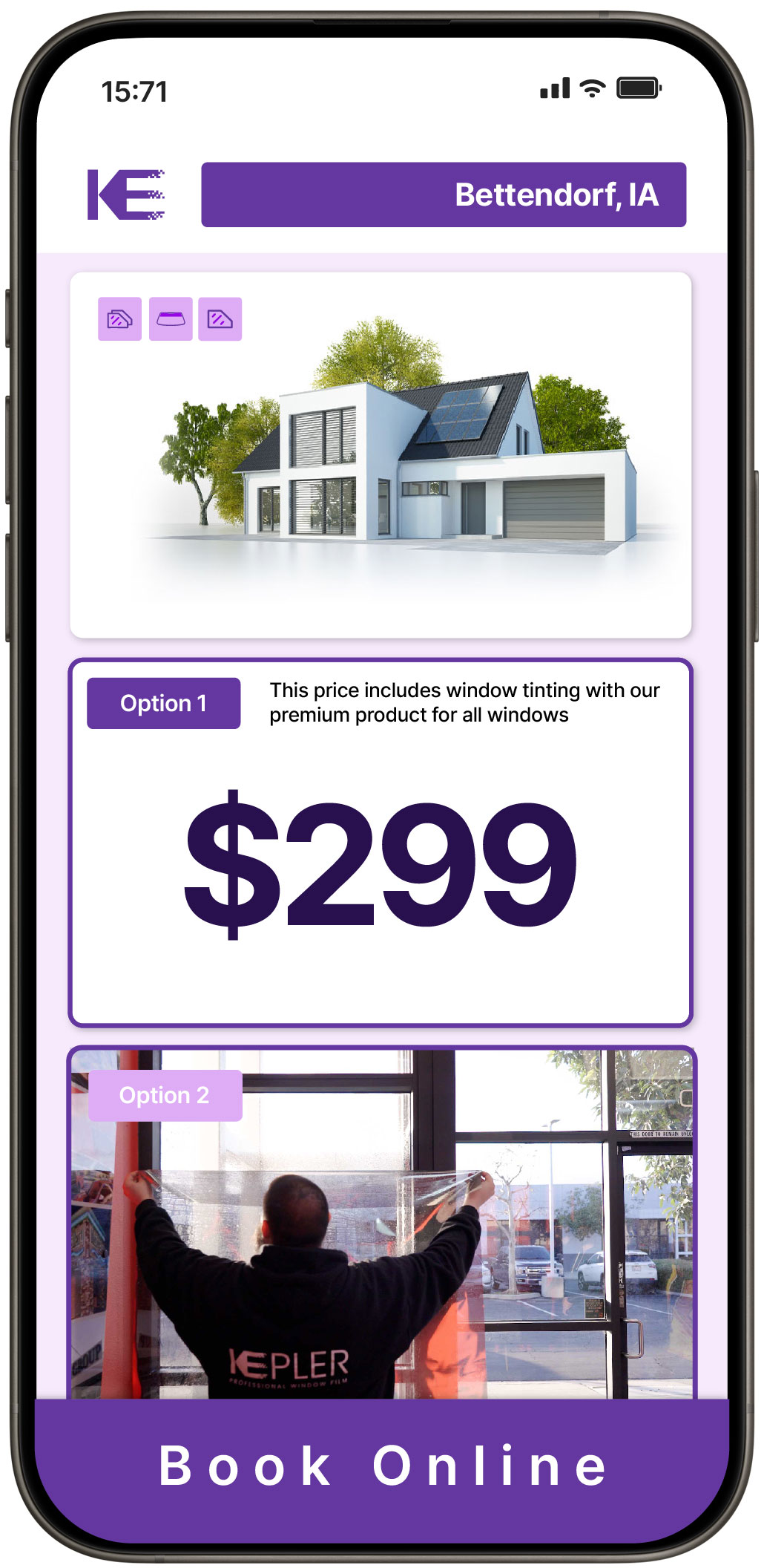 View Affordable Home Window Tinting Prices in Bettendorf, Iowa