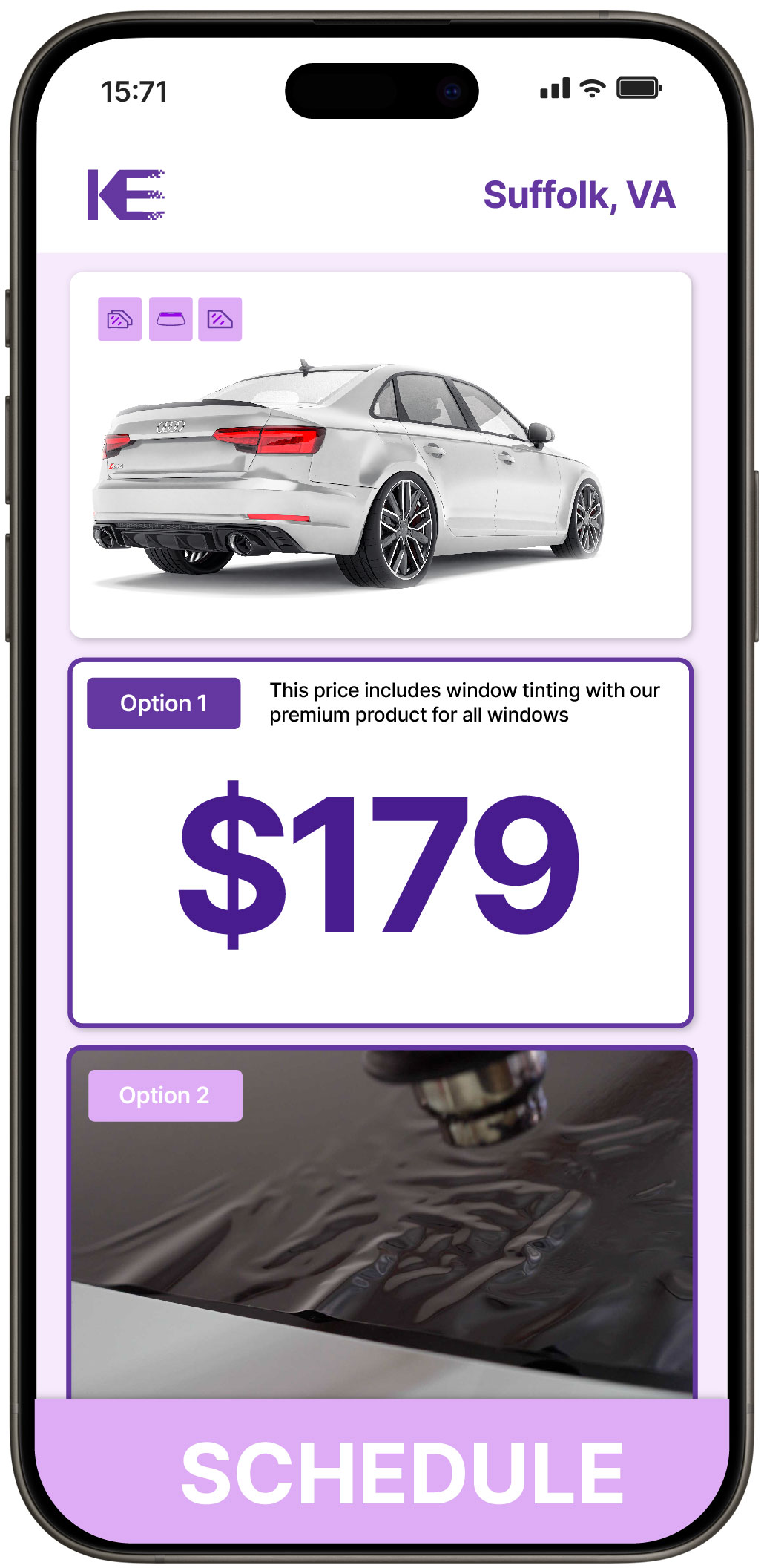 View Competitive Car Window Tinting Prices in Suffolk, Virginia
