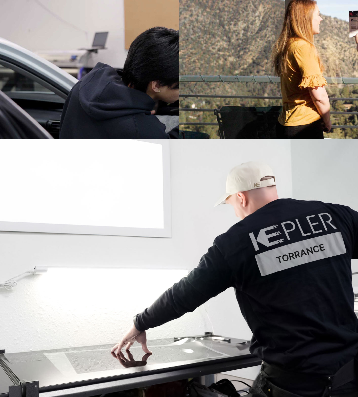 Window Tinting Specialist Cutting Film in Torrance, California