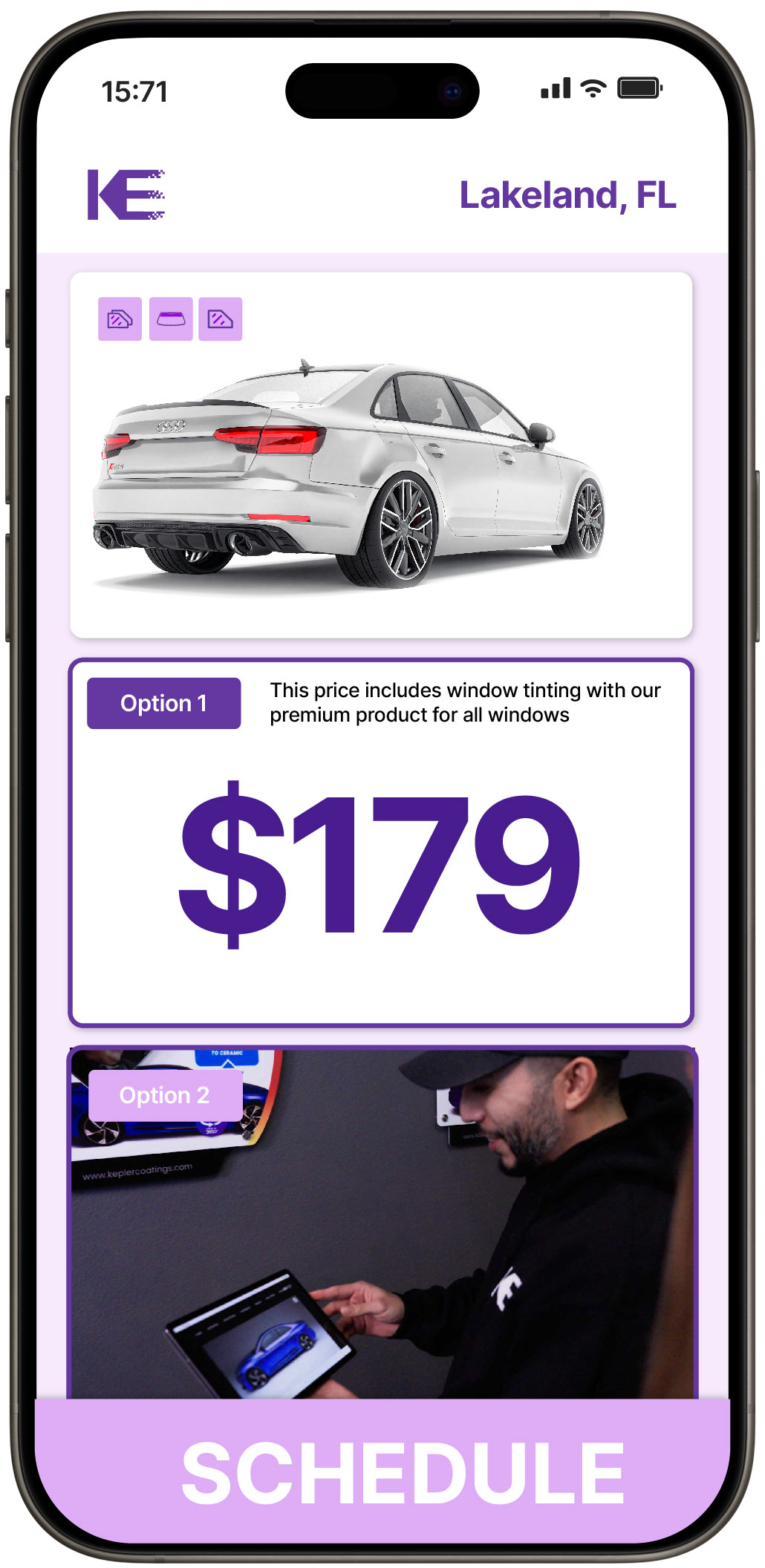 View Competitive Car Window Tinting Rates in Lakeland, Florida