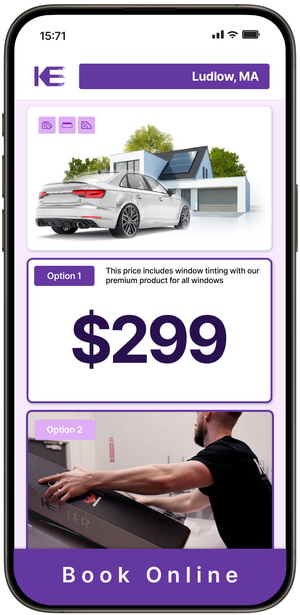 View Affordable Tesla Window Tinting Prices in Springfield, Massachusetts