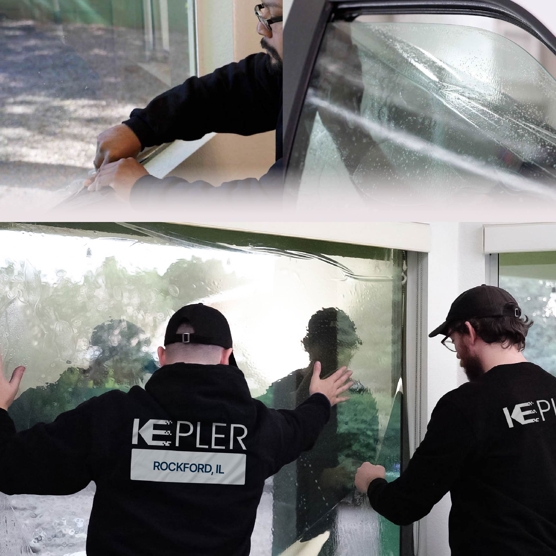 Kepler Specialist Performing Commercial Window Tinting in Rockford Rockford