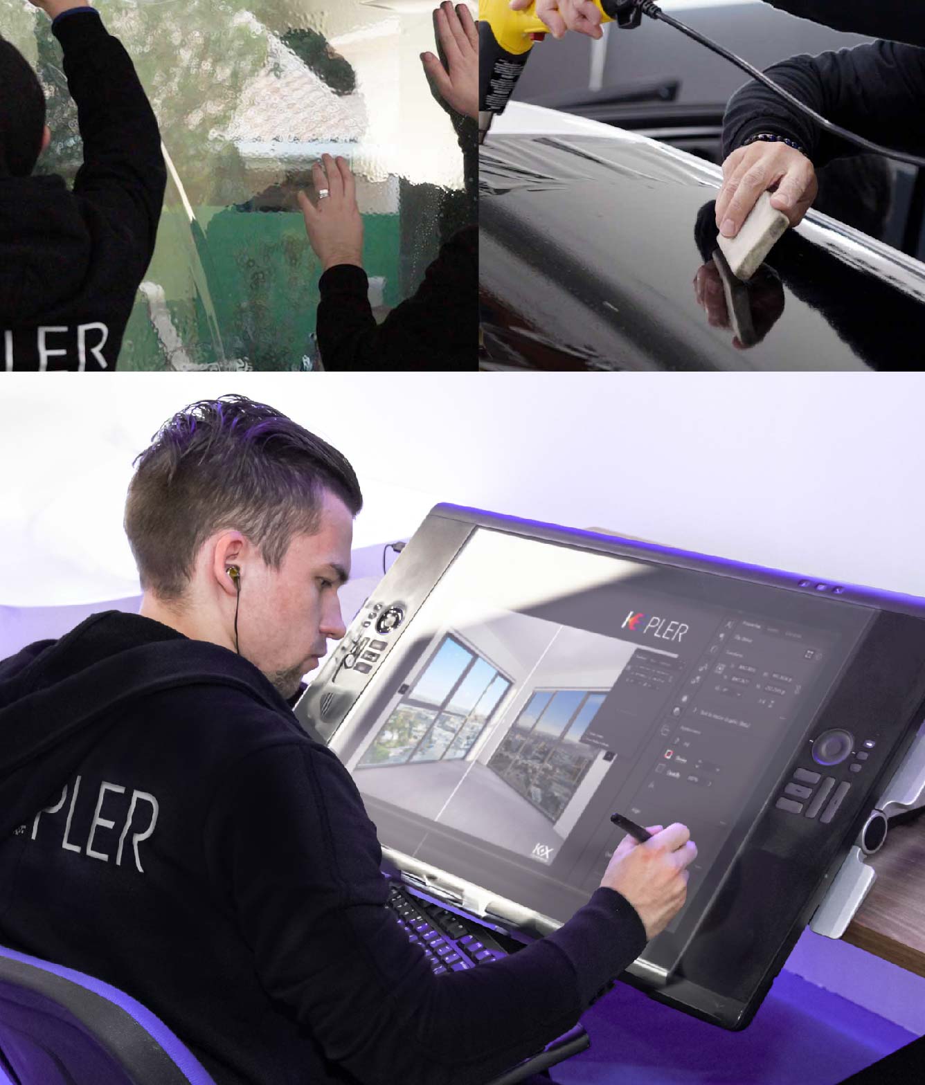 Kepler Specialist Performing Commercial Window Tinting in Leander Leander