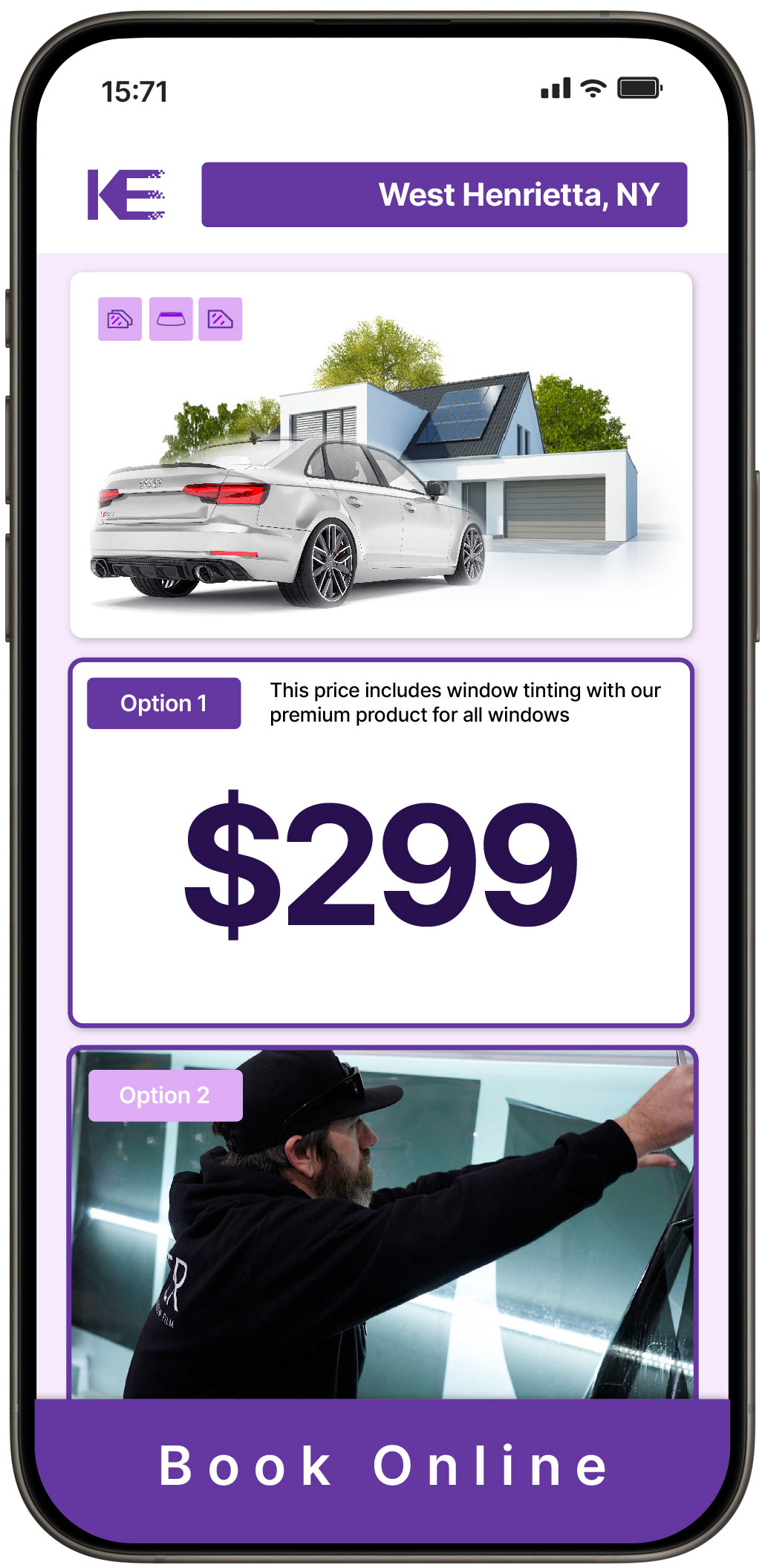 View Competitive Window Tinting Prices in West Henrietta, New York