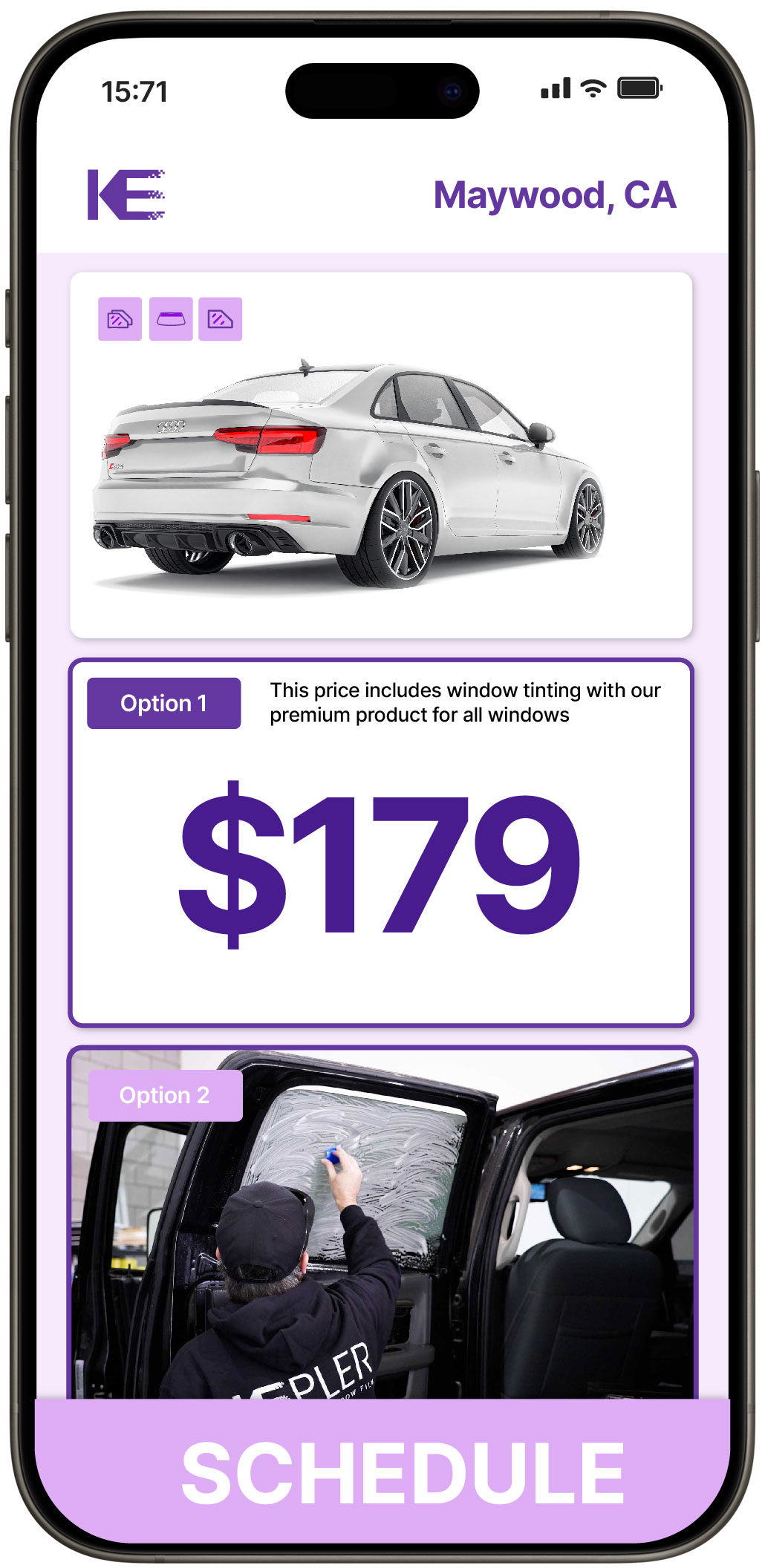 View Affordable Car Window Tinting Costs in Maywood, California