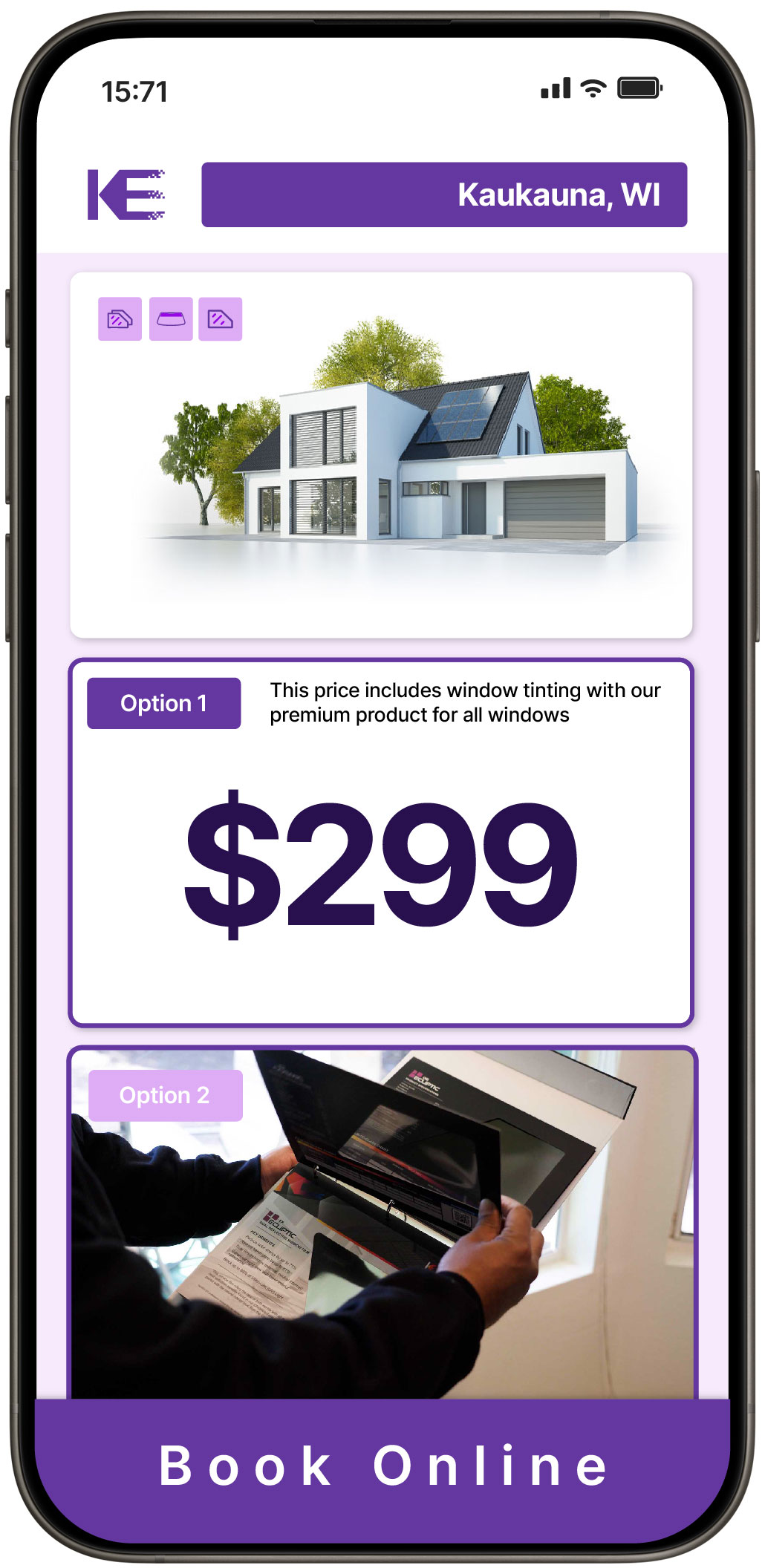 View Competitive Home Window Tinting Costs in Kaukauna, Wisconsin