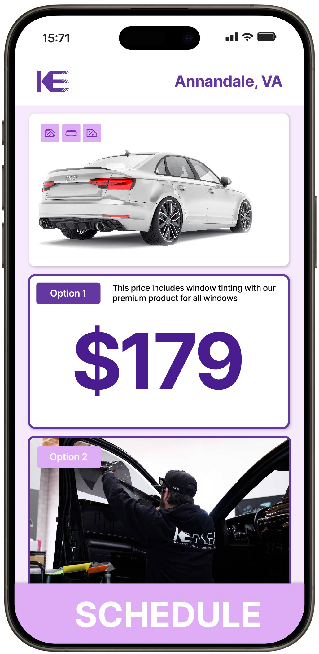 View Competitive Car Window Tinting Prices in Annandale, Virginia