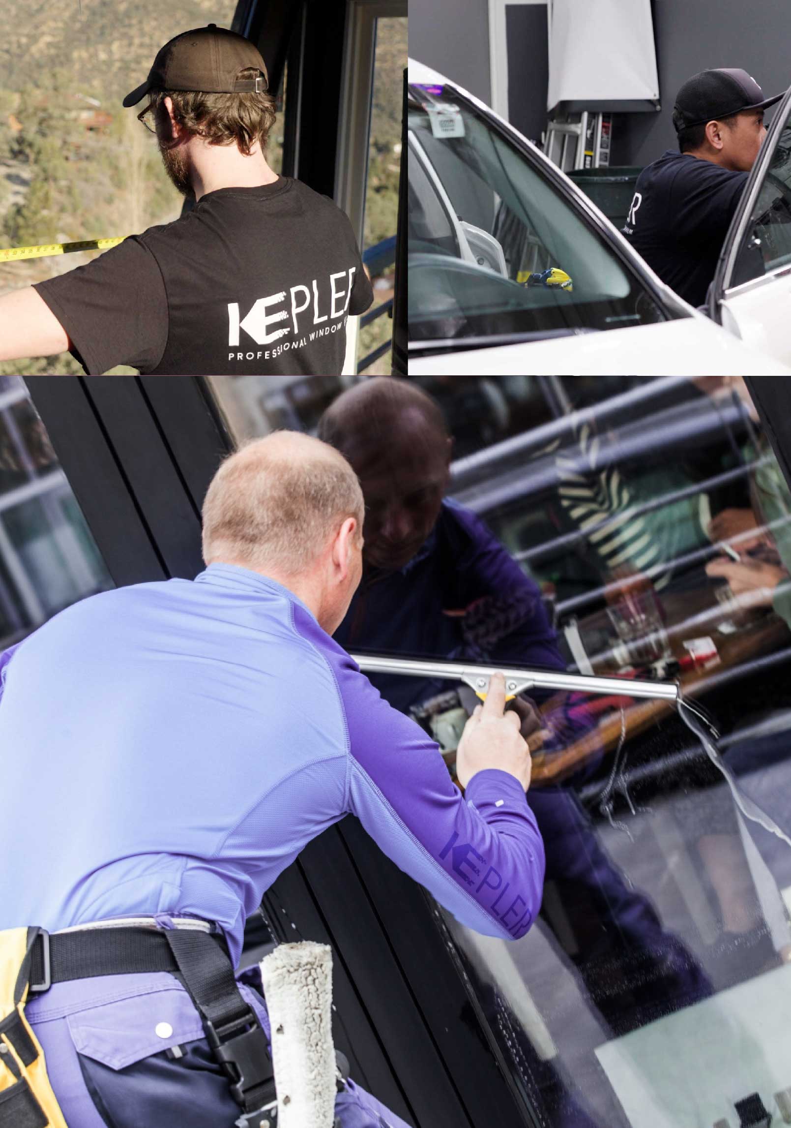 Kepler Professional Applying Anti-Graffiti Window Film to a San Rafael Shop Front