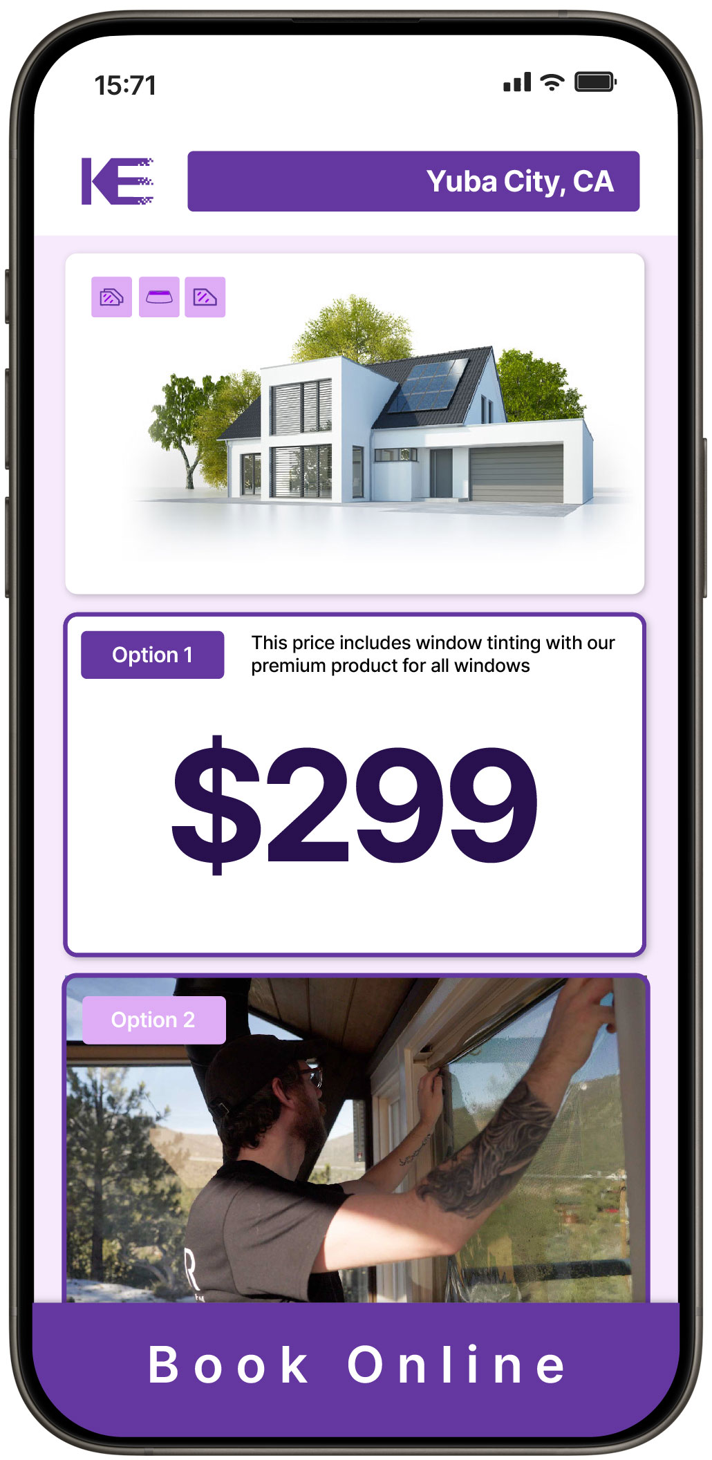 View Competitive Home Window Tinting Rates in Yuba City, California