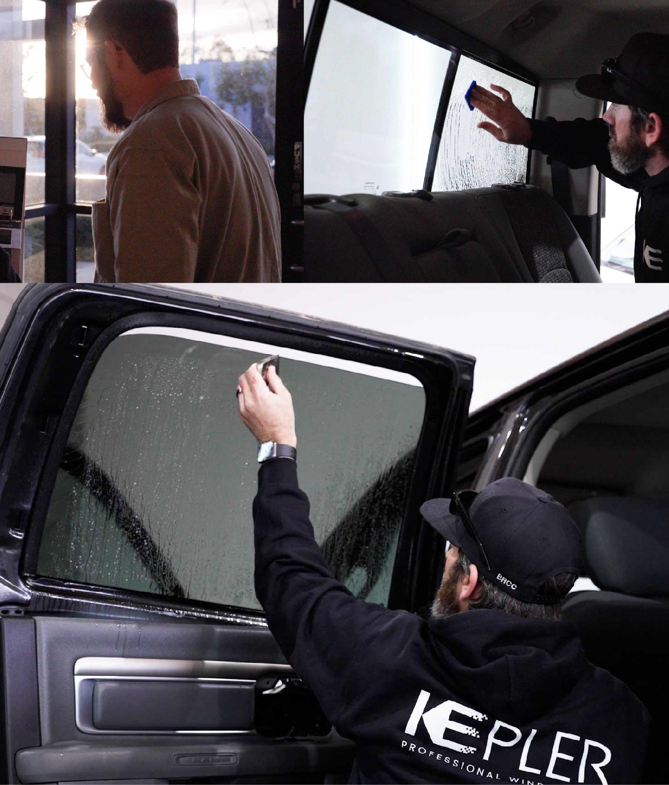 Kepler Window Tinting Specialists at Work in Santa Rosa, California