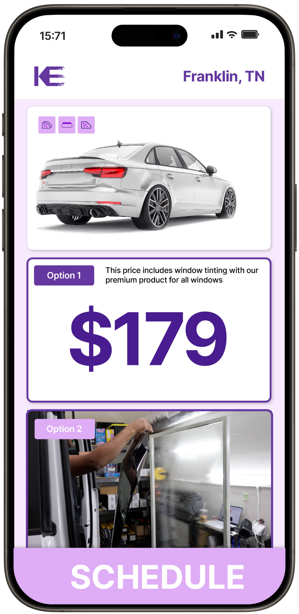 View Affordable Car Window Tinting Prices in Franklin, Tennessee