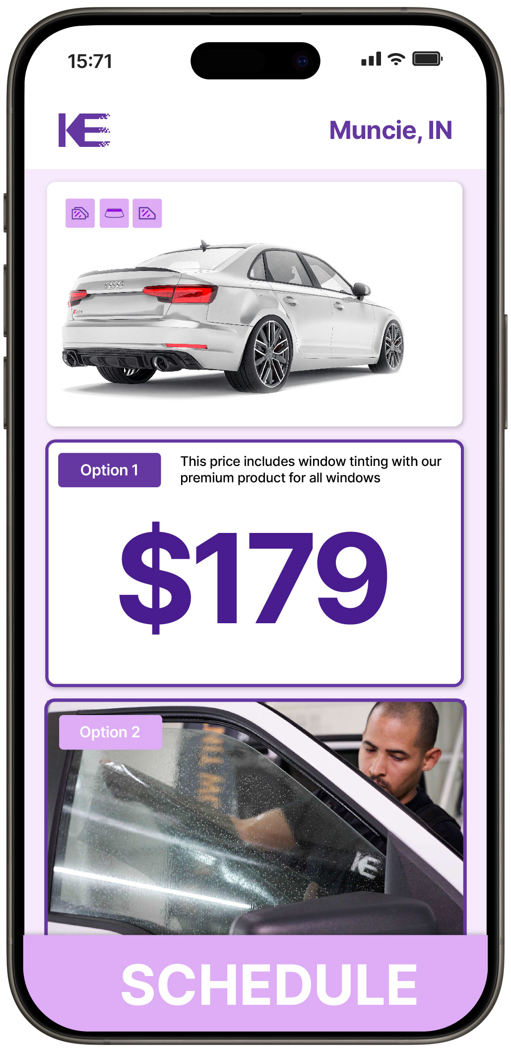 View Reasonable Car Window Tinting Prices in Muncie, Indiana