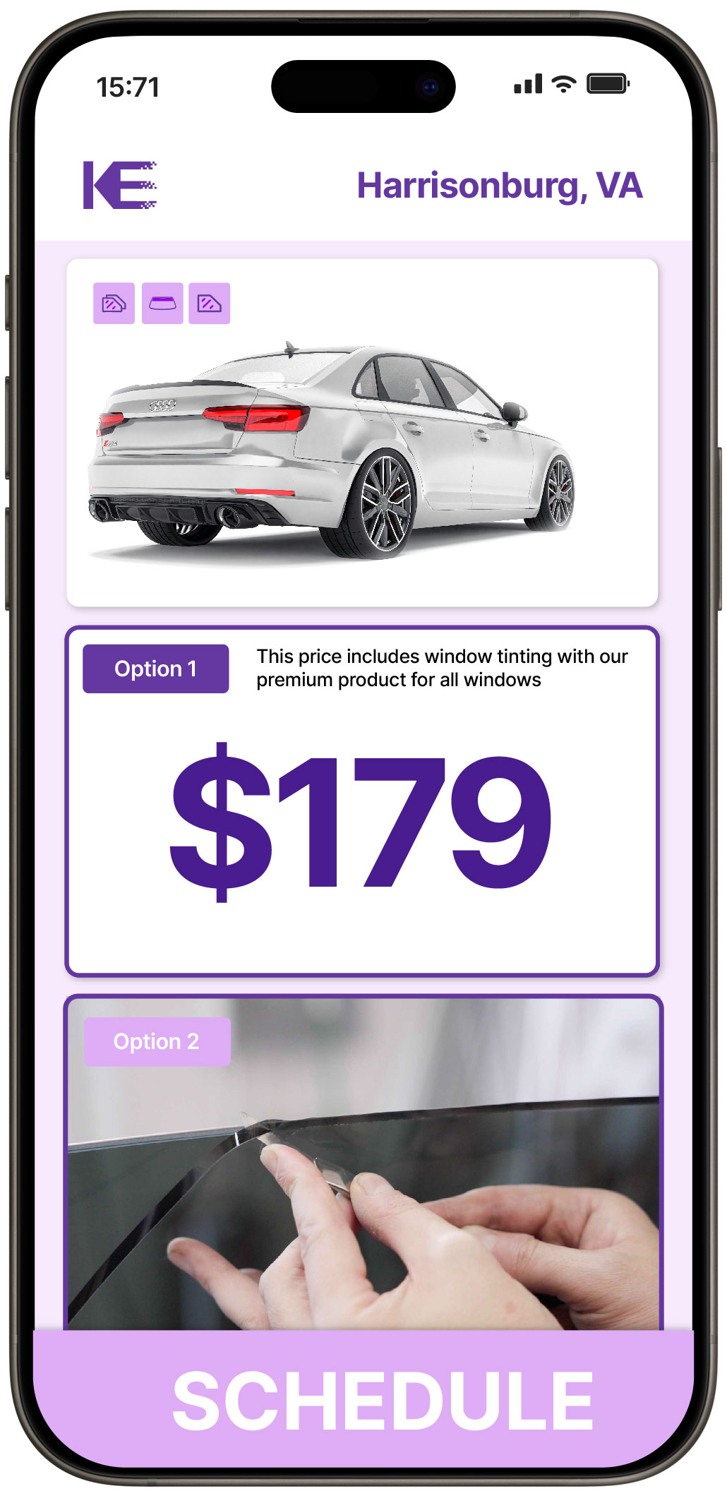 View Competitive Car Window Tinting Costs in Harrisonburg, Virginia