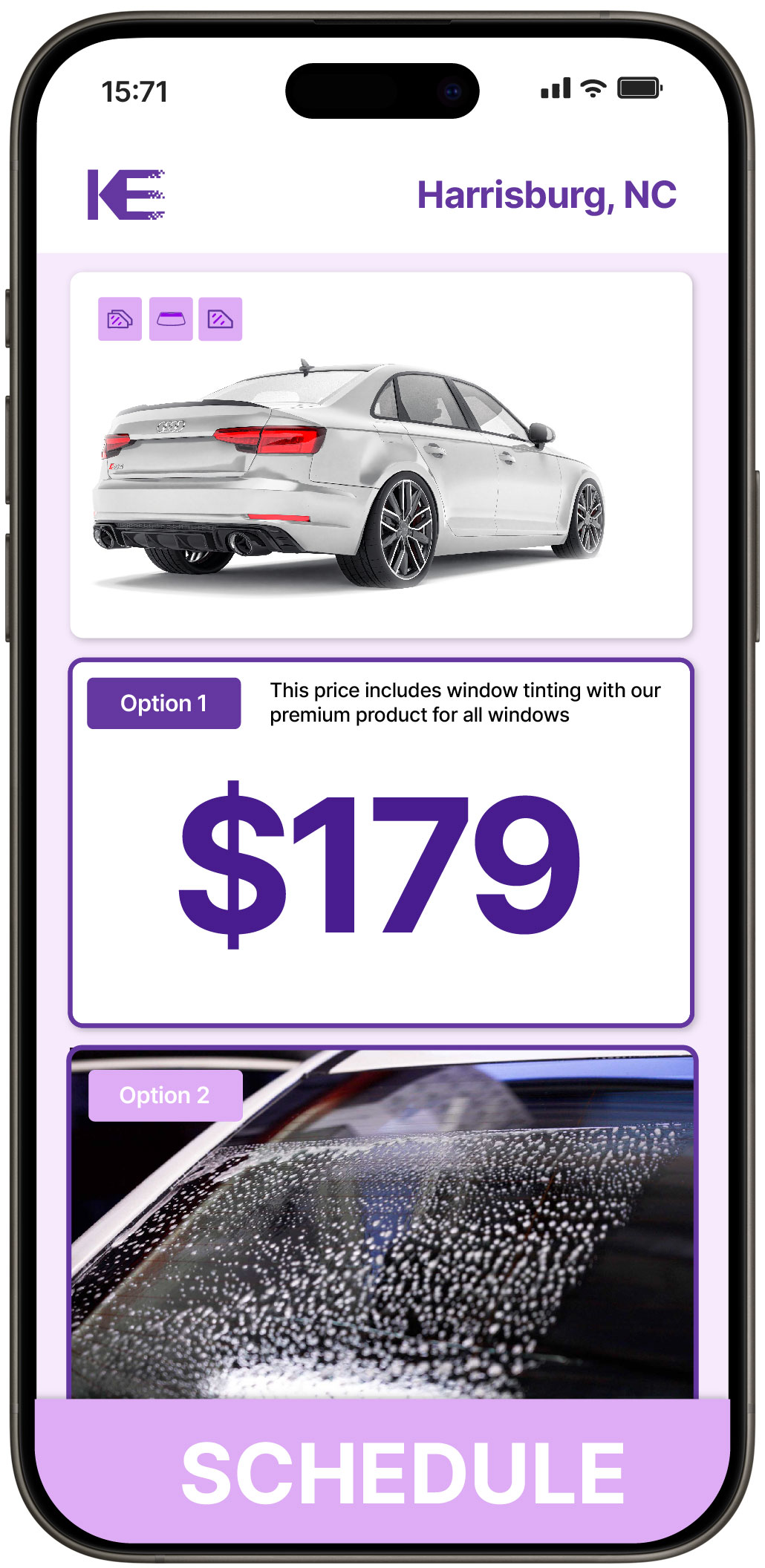 View Affordable Car Window Tinting Costs in Harrisburg, North Carolina