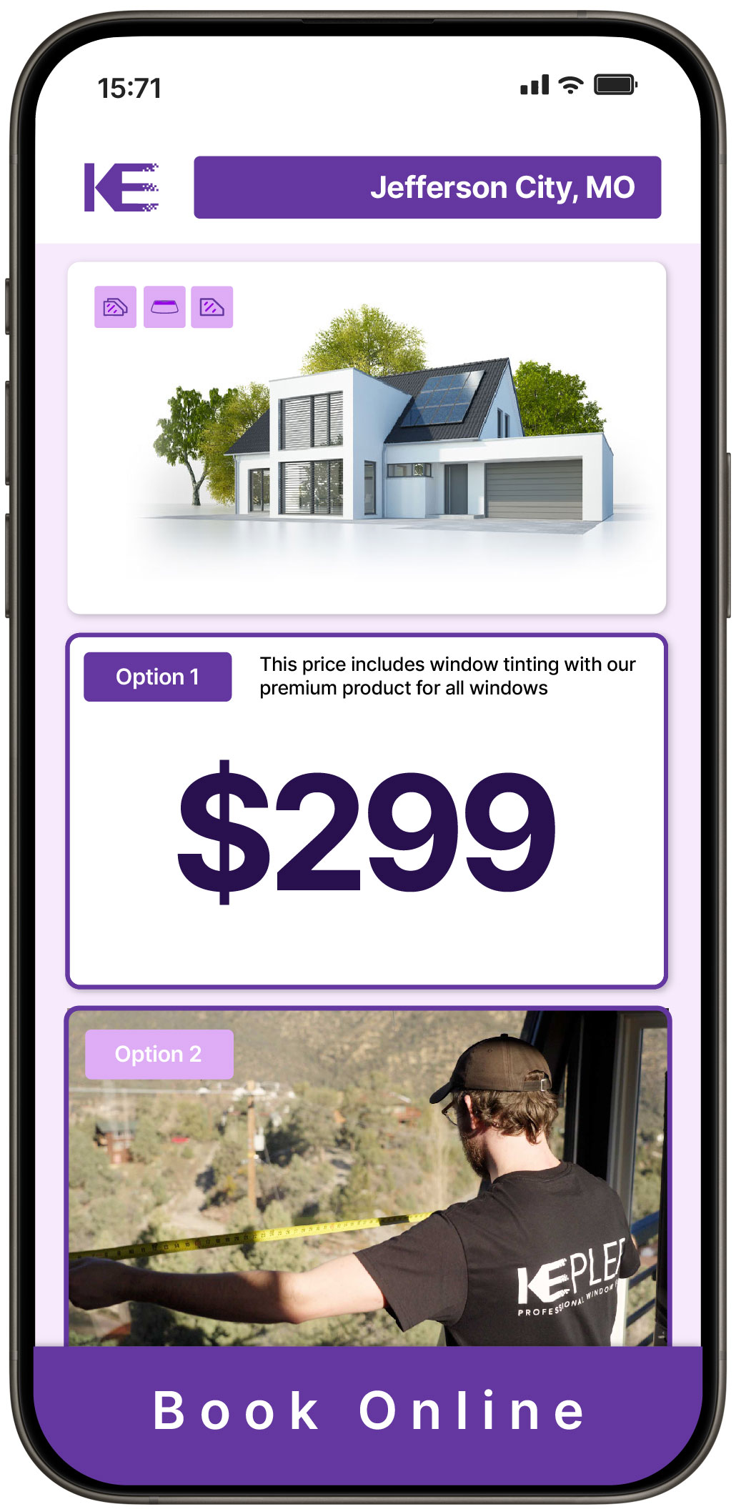 View Affordable Home Window Tinting Prices in Jefferson City, Missouri