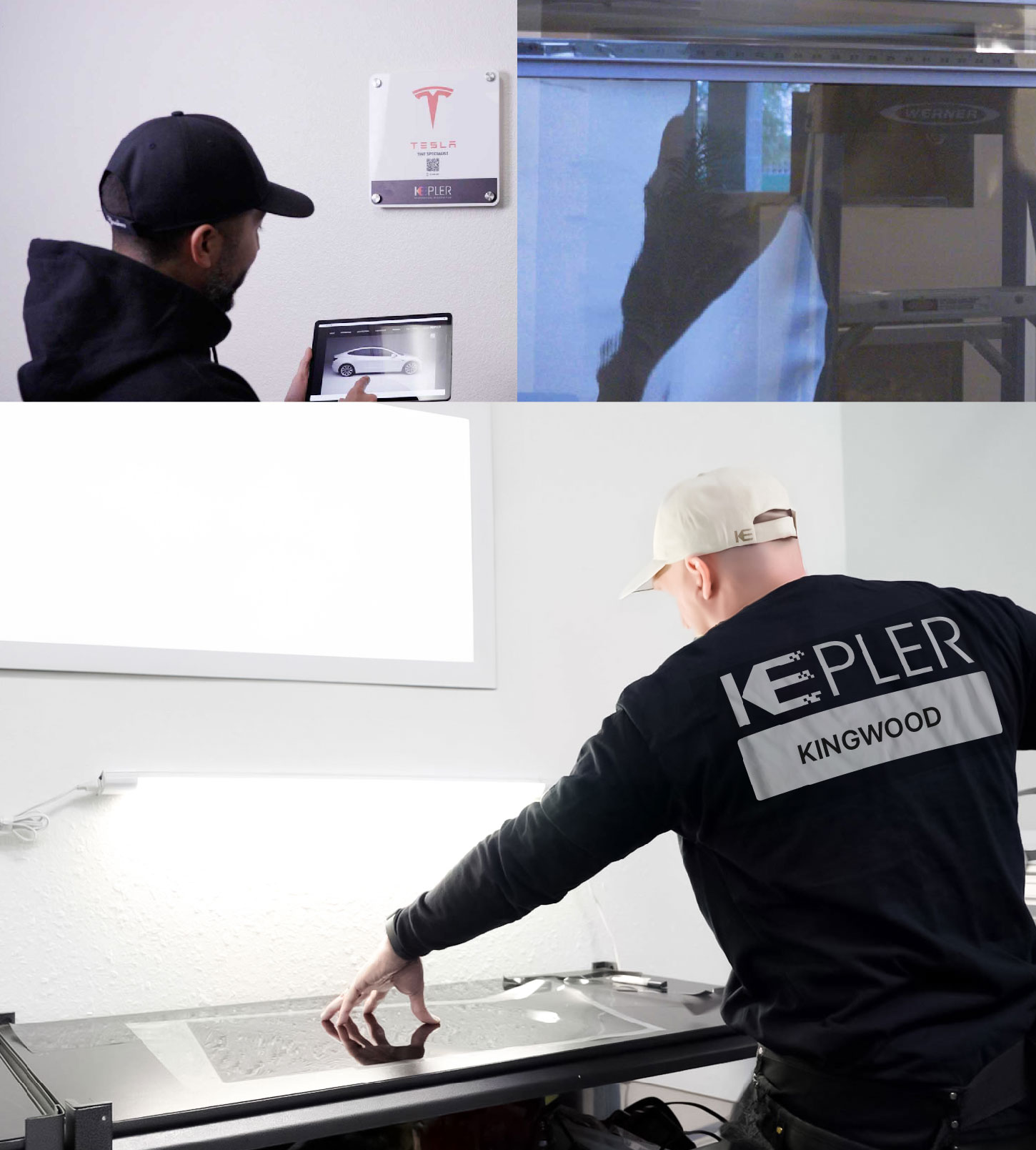Window Tinting Specialist Cutting Film in Kingwood, Texas