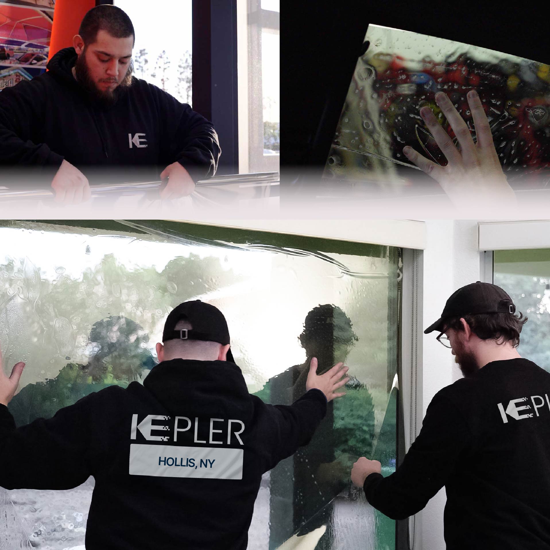 Kepler Specialist Performing Commercial Window Tinting in Hollis Hollis